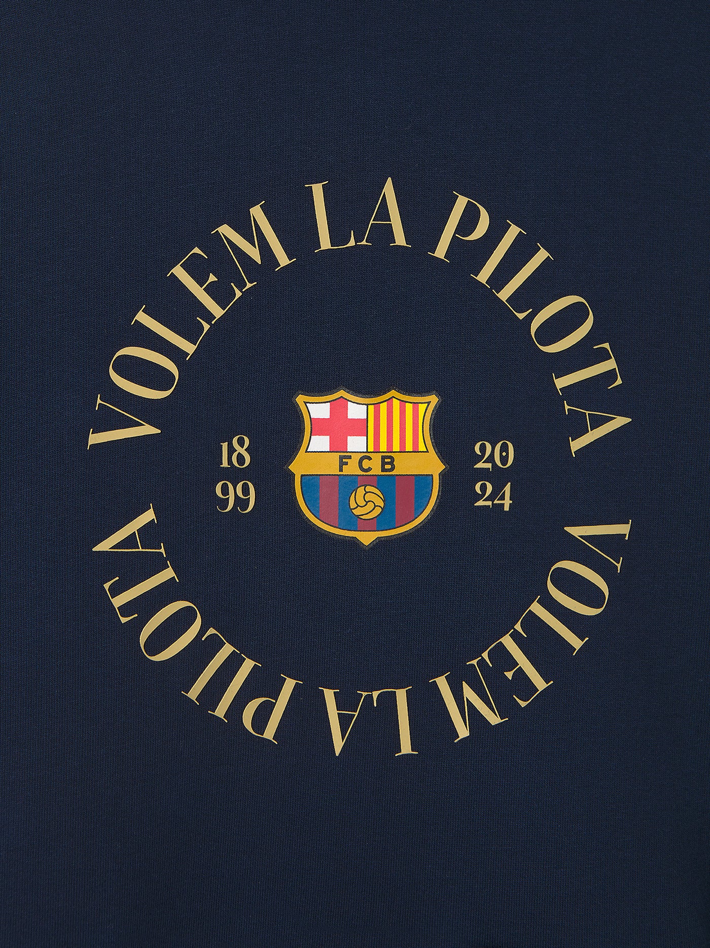 Hoodie Navy Barça 125 - Junior - Image 3