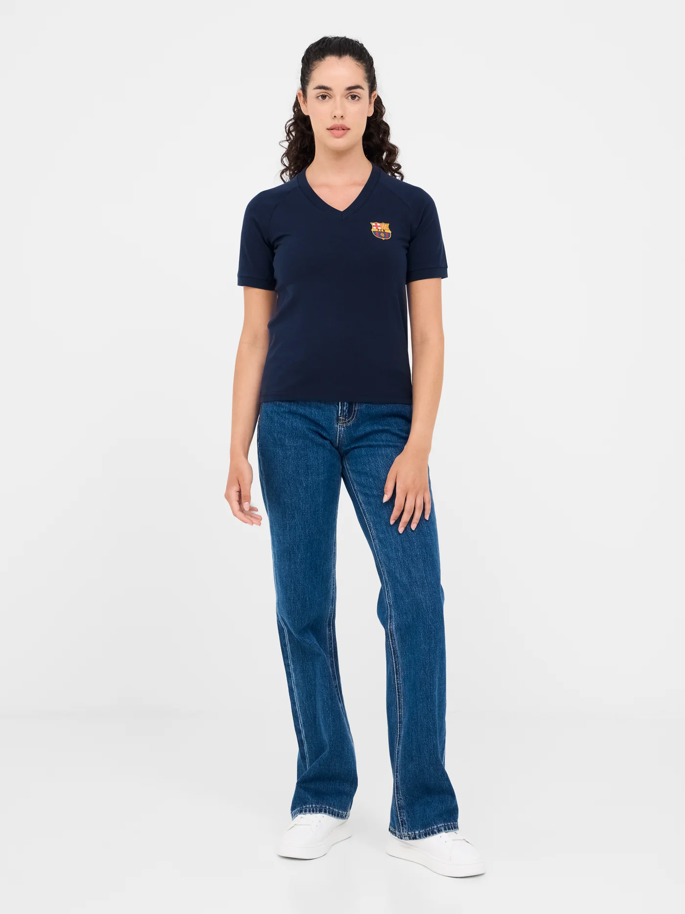 T-shirt navy blue Barça - Woman - Image 3