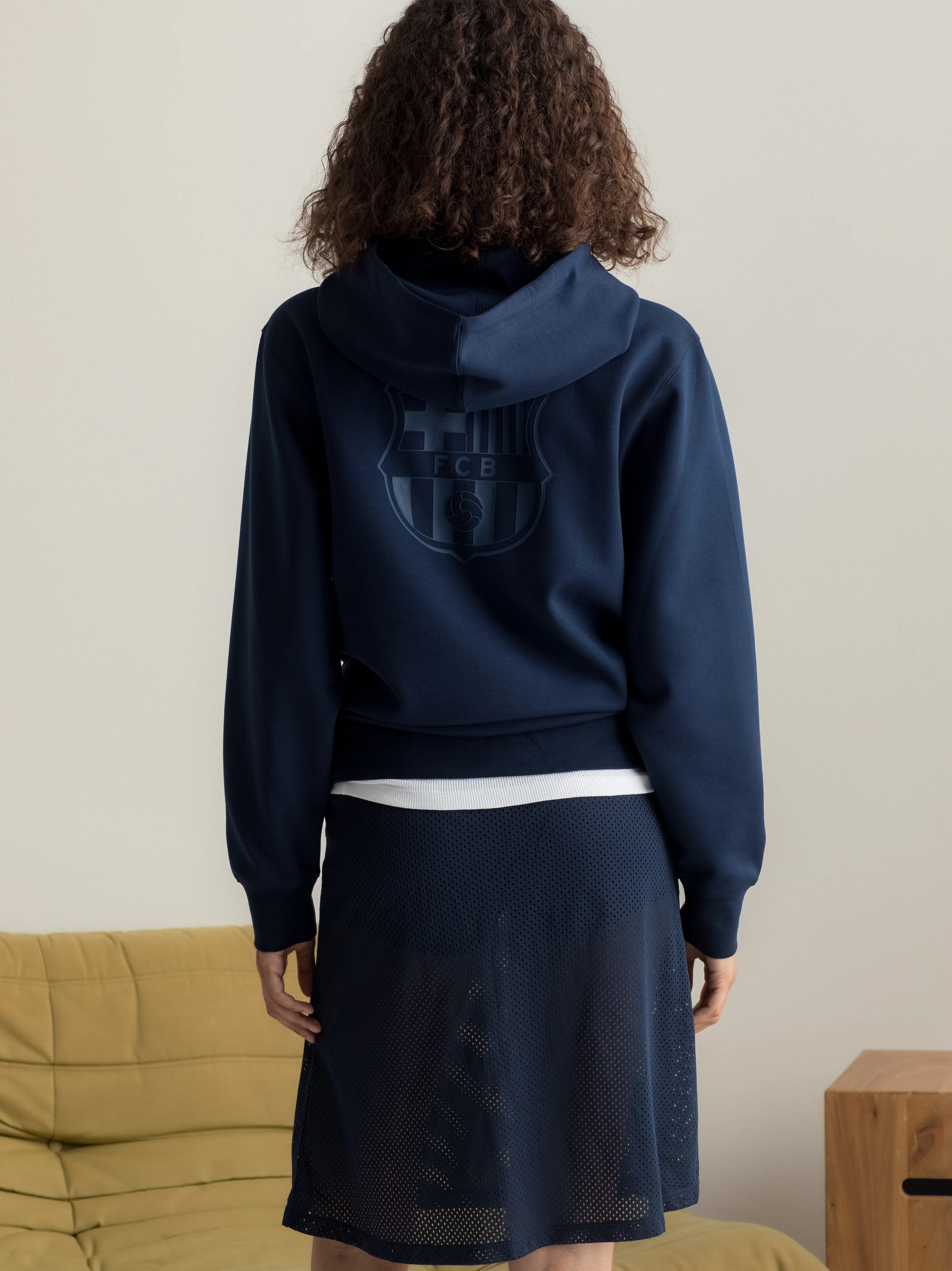 Hoodie Atemporal Navy Barça - Image 2