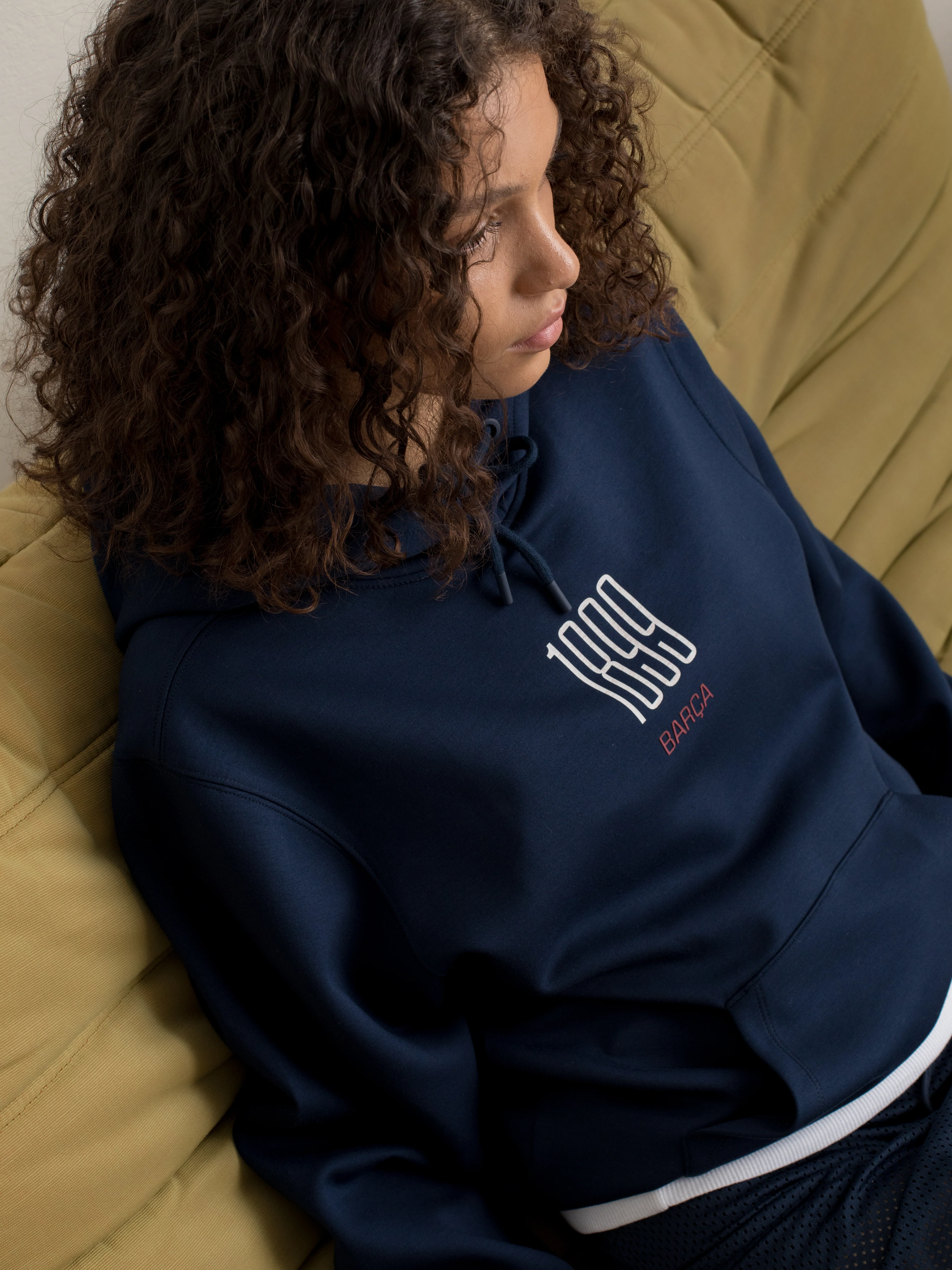 Hoodie Atemporal Navy Barça - Image 3