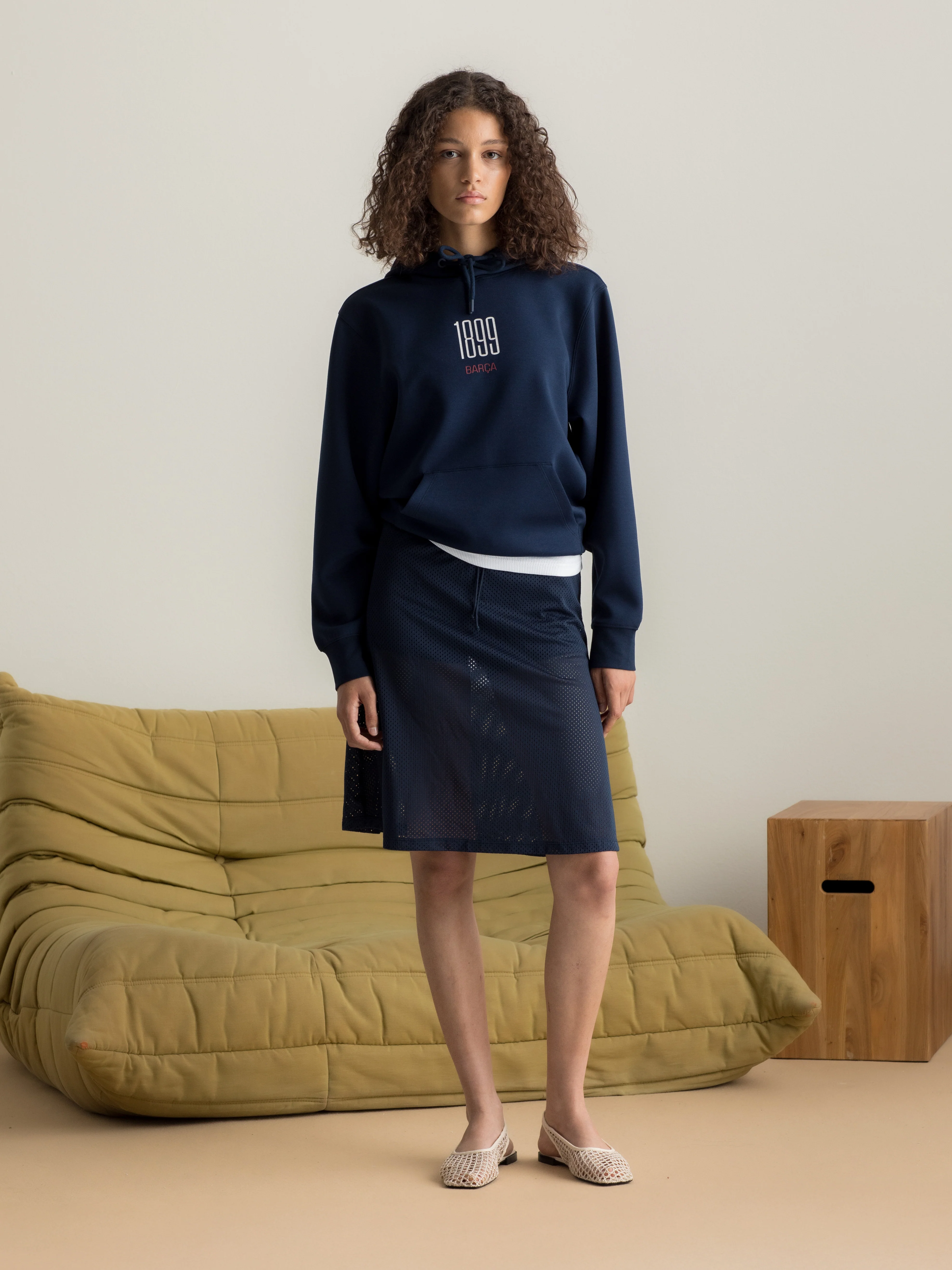 Hoodie Atemporal Navy Barça - Image 4