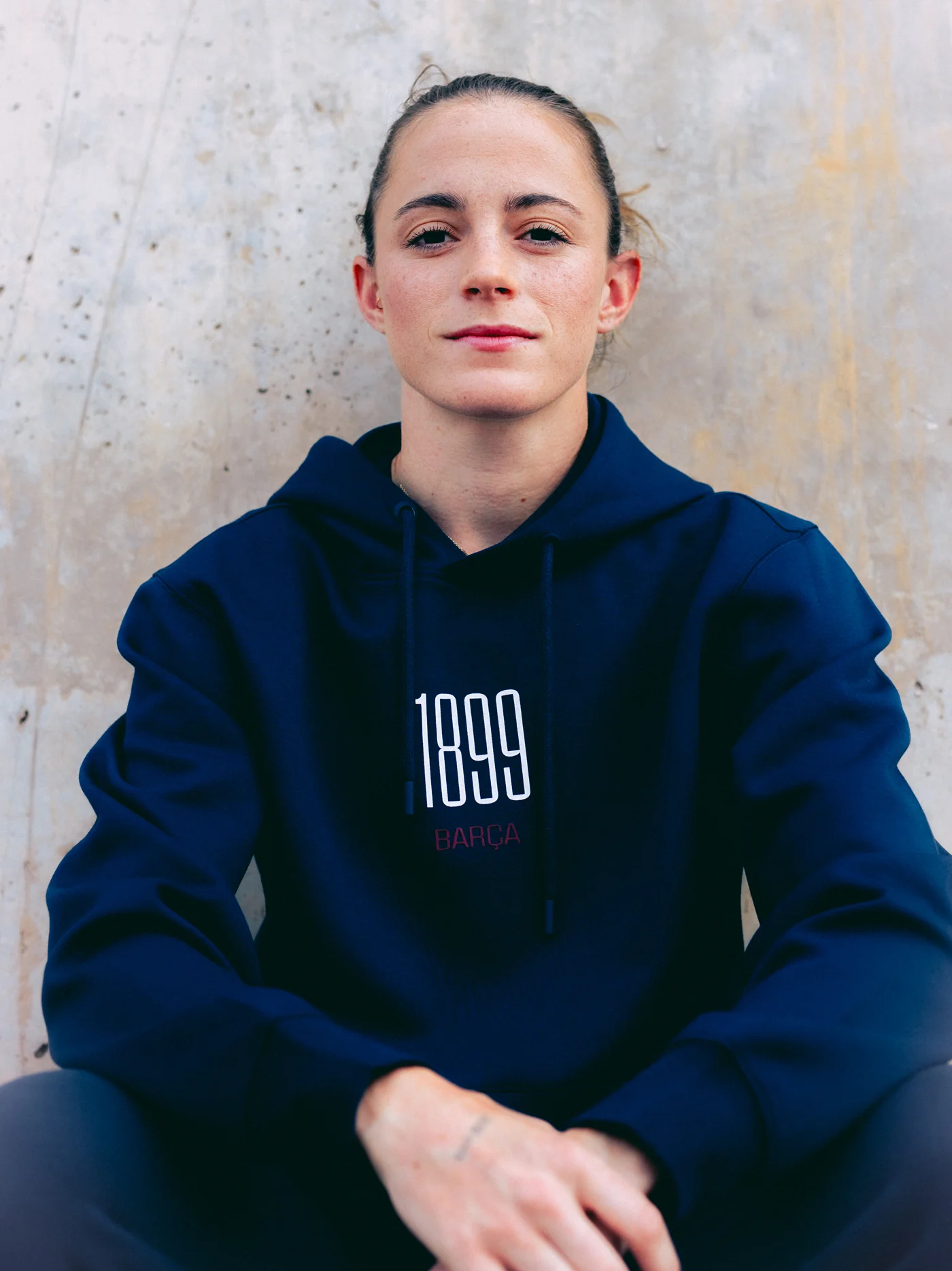 Hoodie Atemporal Navy Barça - Image 5