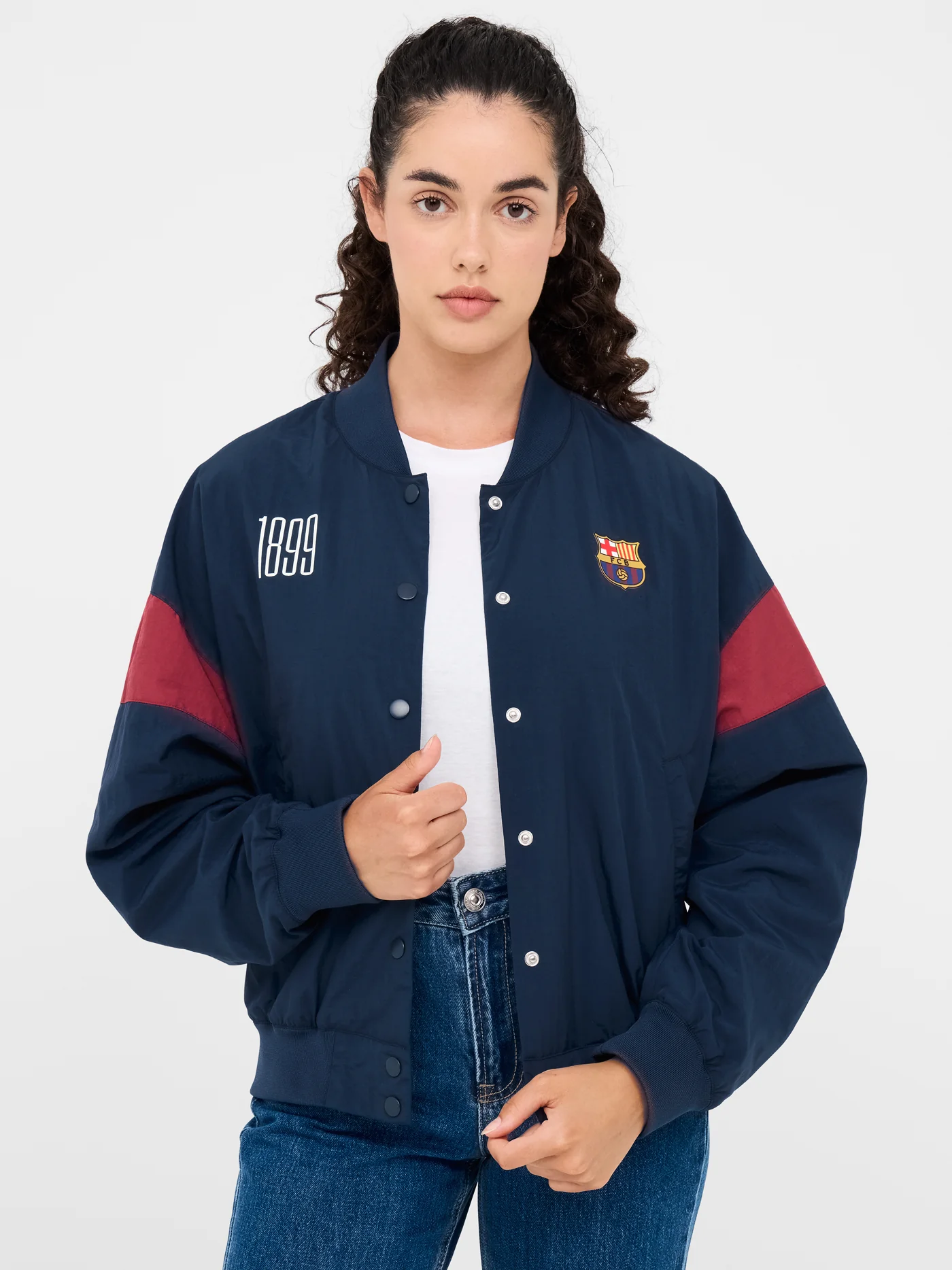 Jacket navy blue 1899 Barça - Women - Image 2