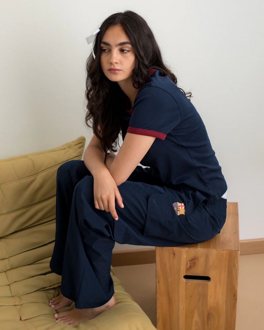Pant Atemporal Navy Wide - Women - Image 3