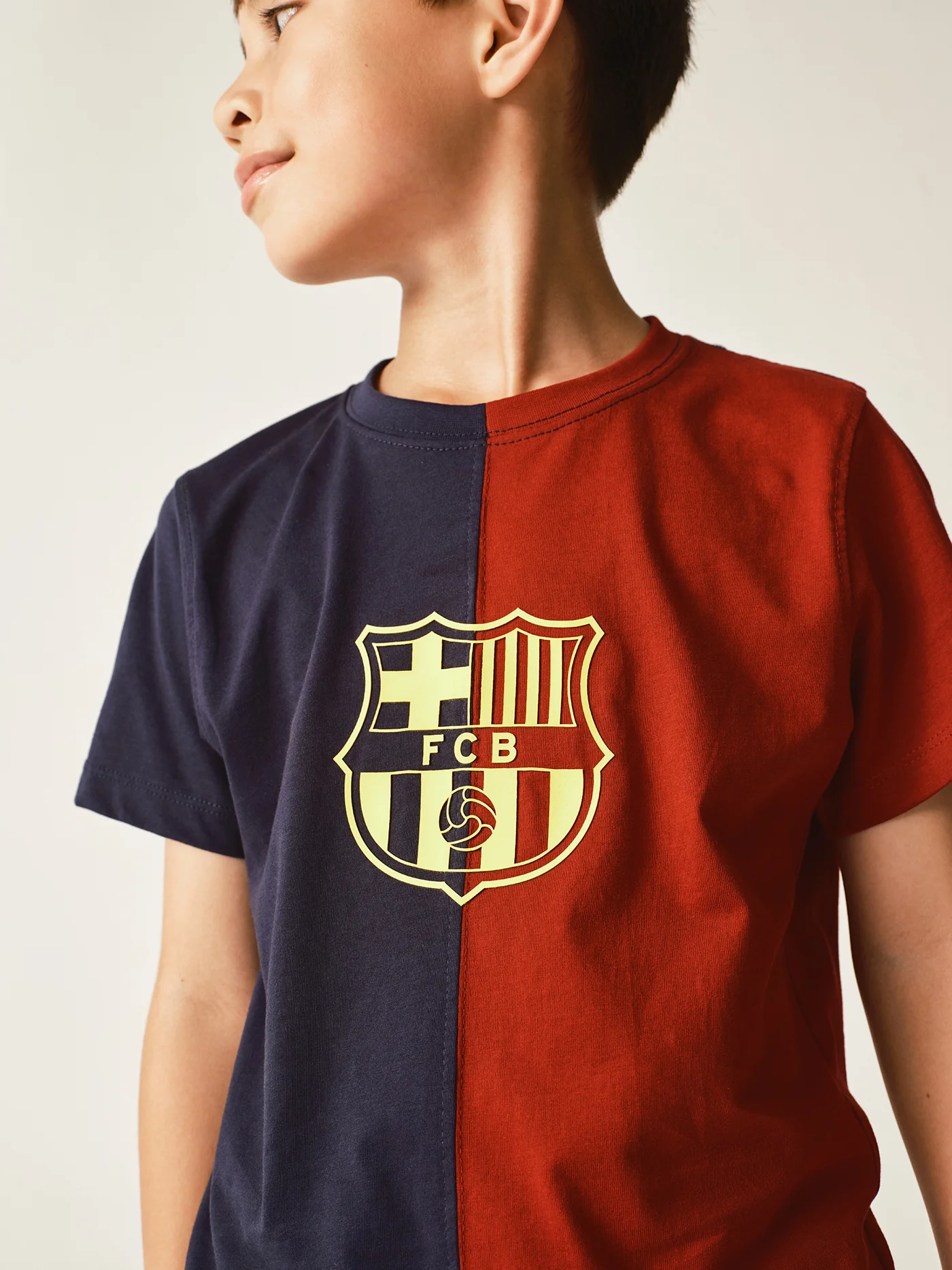 Bicolor tee Barça crest - Junior - Image 6