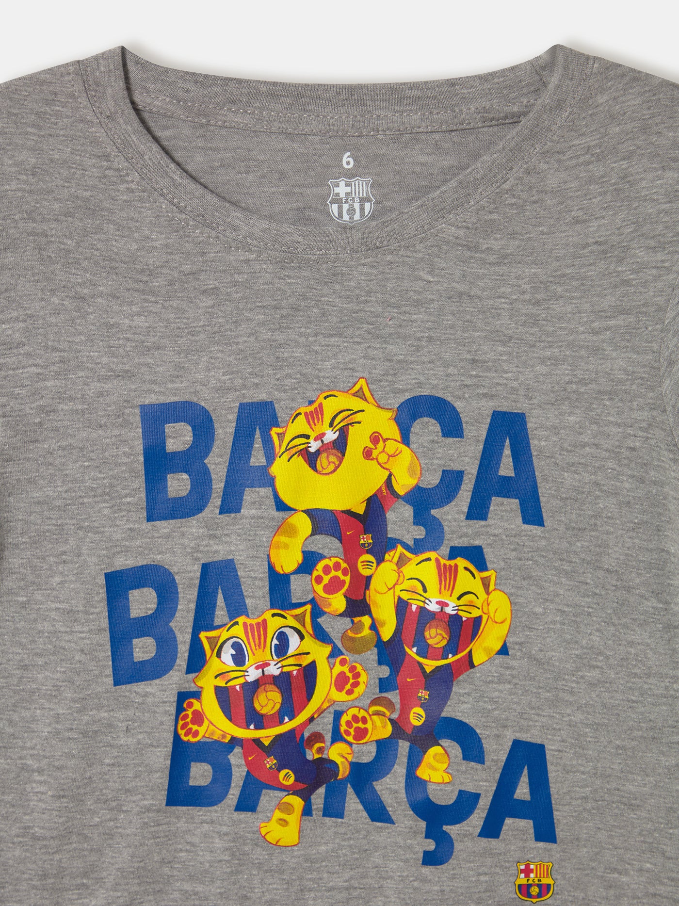 Kids’ T-Shirt with CAT CULER Mascot - FC Barcelona - Image 4