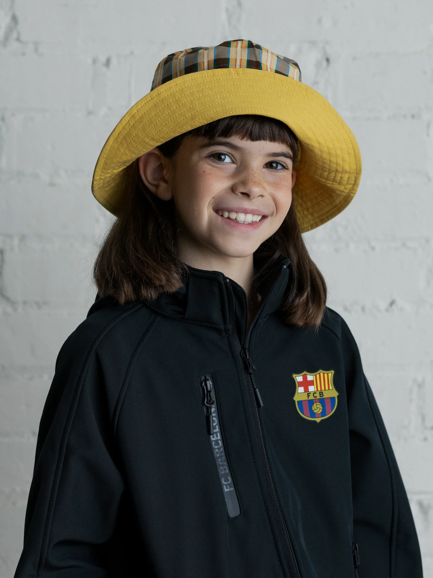 FC Barcelona Hooded black softshell jacket - Junior - Image 3