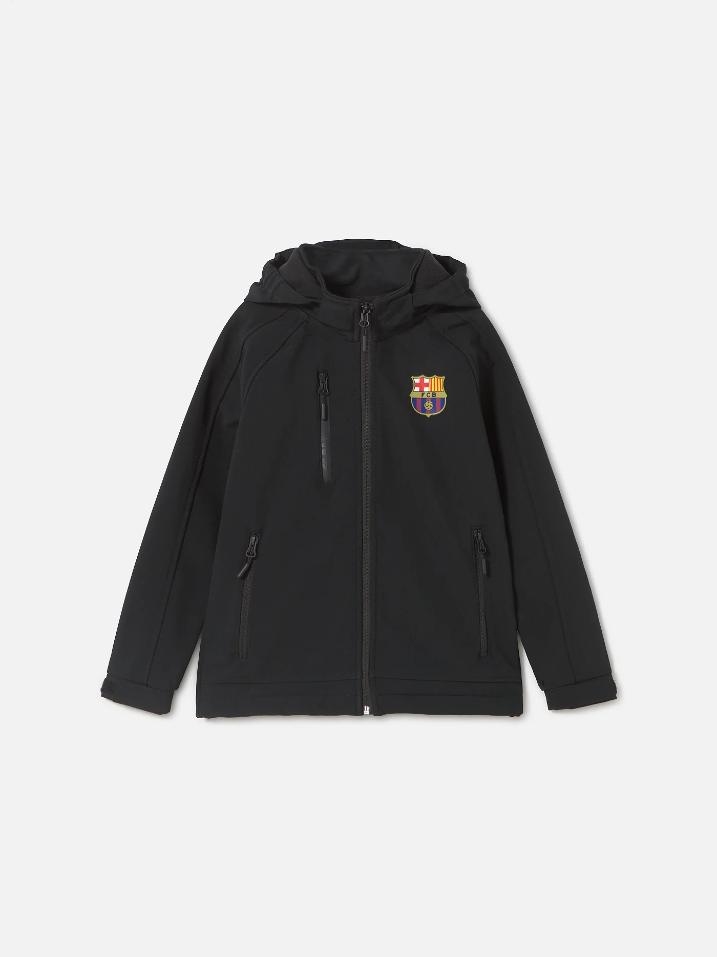 FC Barcelona Hooded black softshell jacket - Junior - Image 4