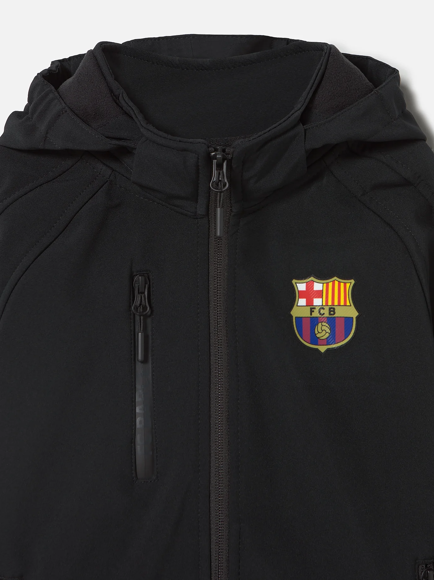 FC Barcelona Hooded black softshell jacket - Junior - Image 6