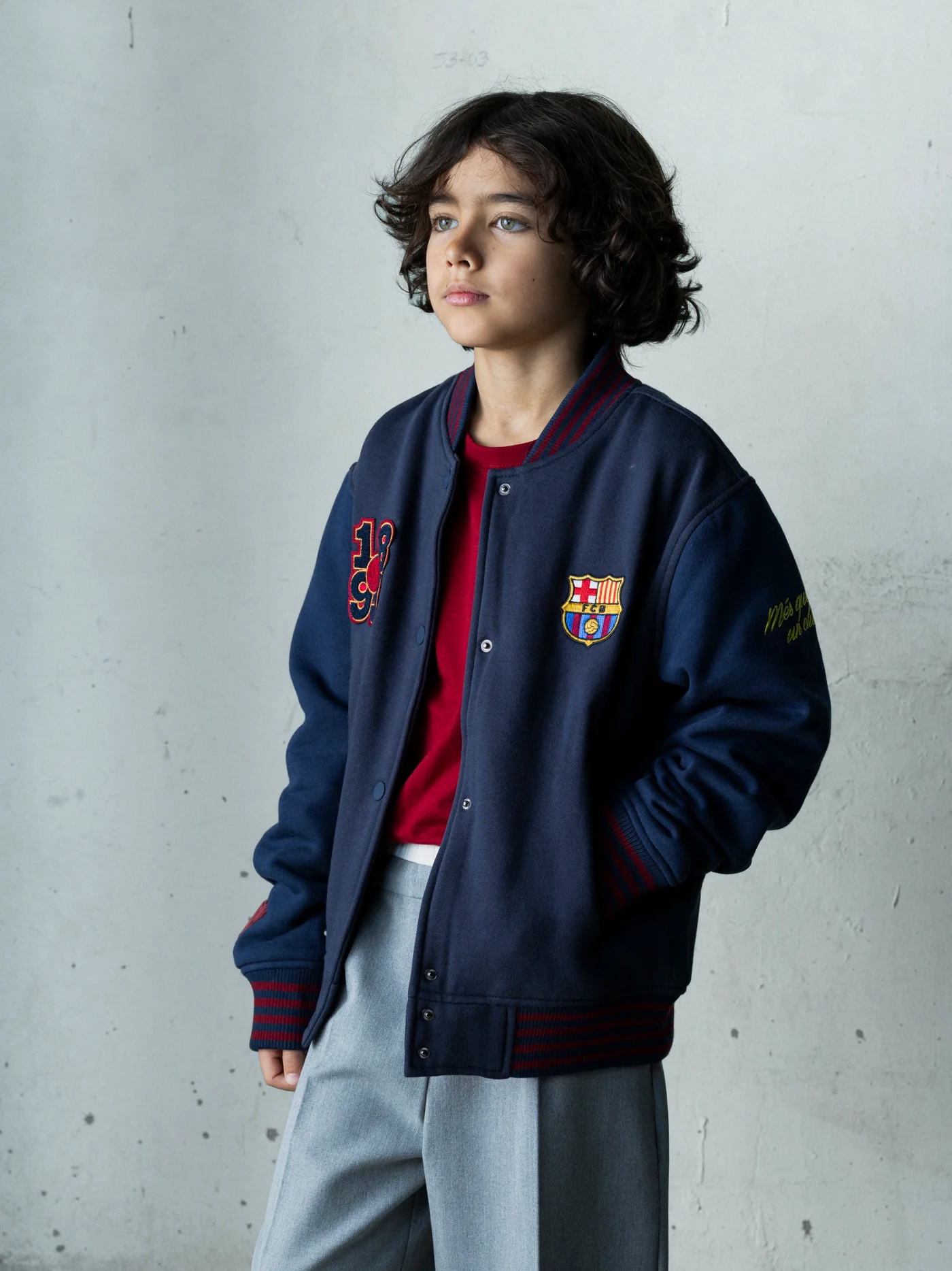 Kids Bomber Jacket Core FC Barcelona