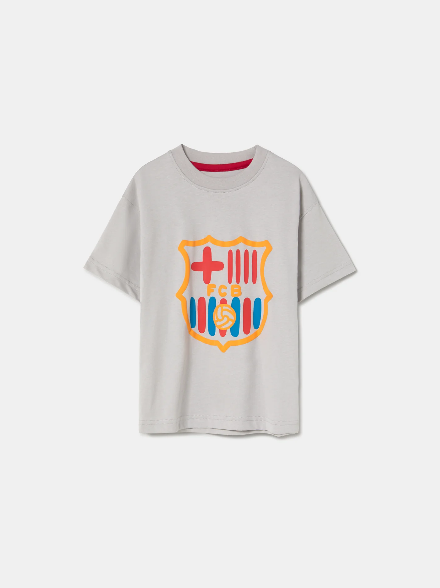 T-shirt Grey Crest Barça - Kids - Image 3