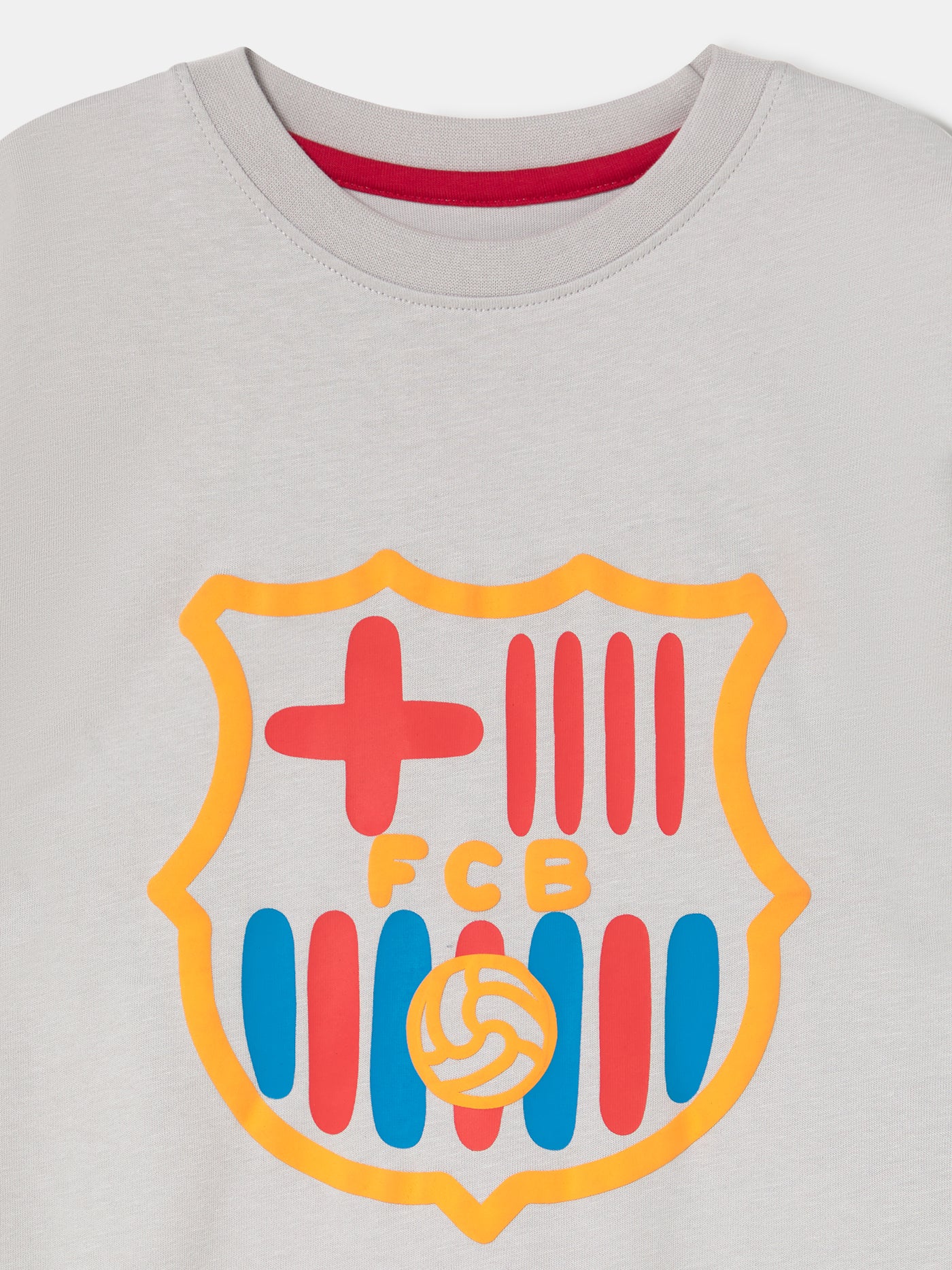 T-shirt Grey Crest Barça - Kids - Image 5