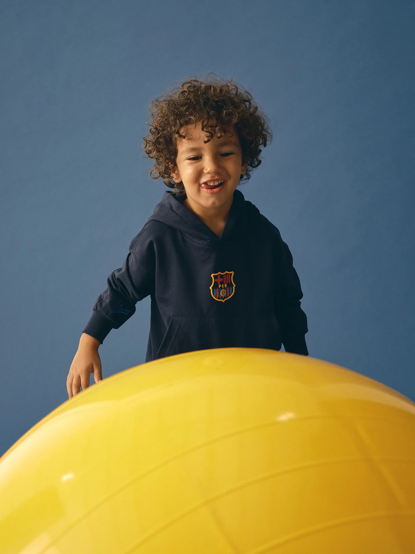Hoodie Navy Crest Barça - Kids - Image 2