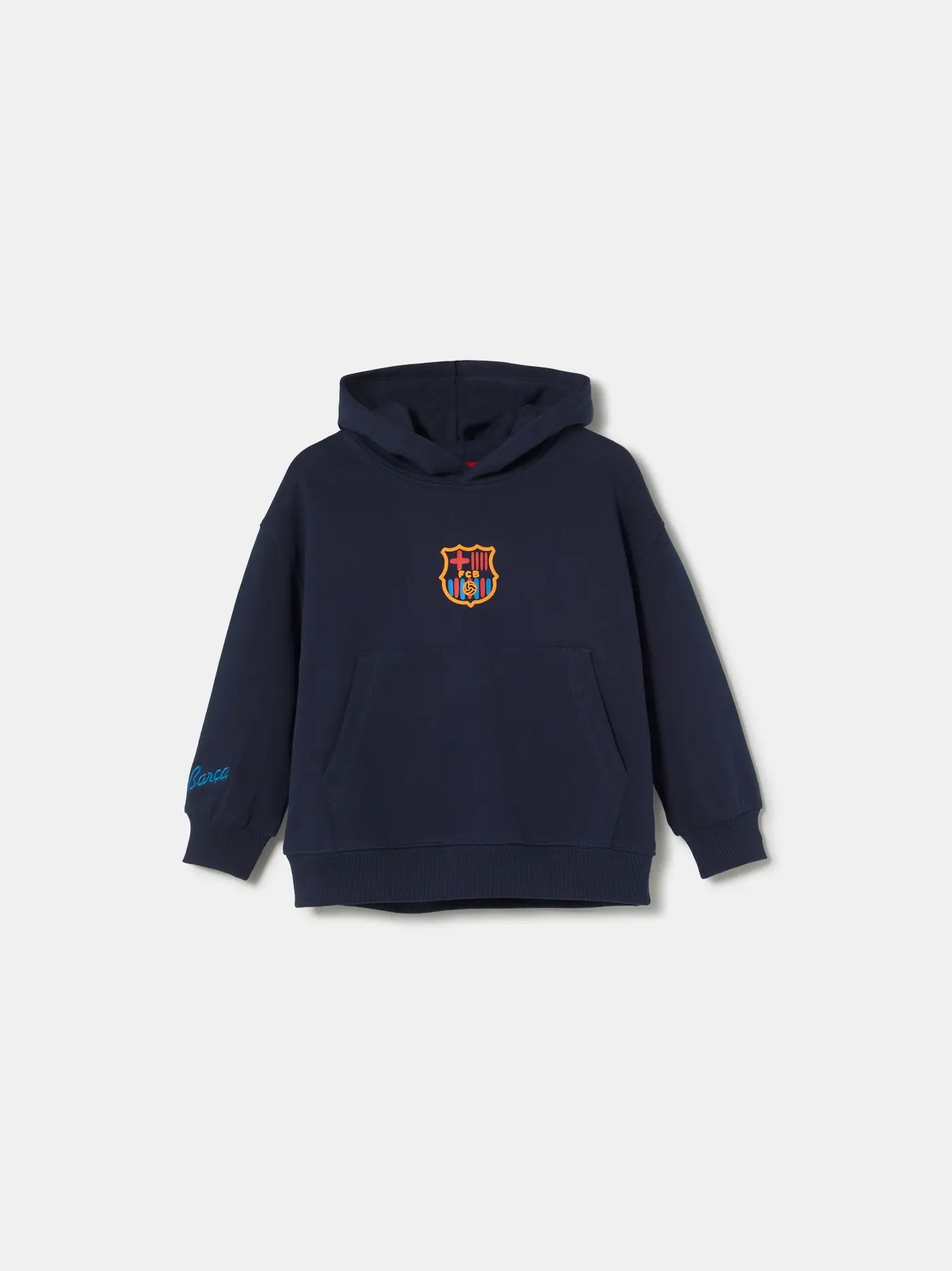 Hoodie Navy Crest Barça - Kids - Image 3