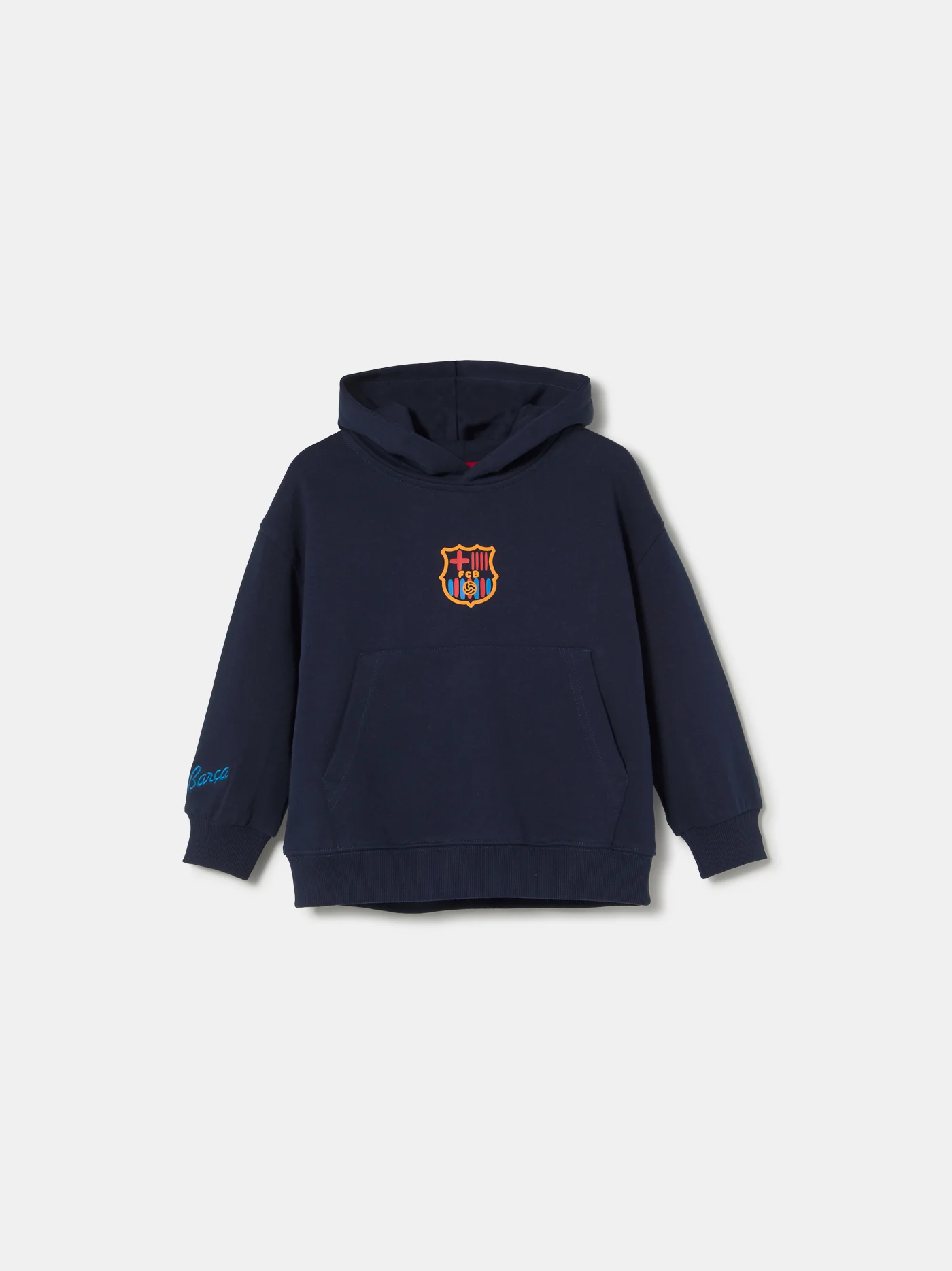 Hoodie Navy Crest Barça - Kids - Image 5