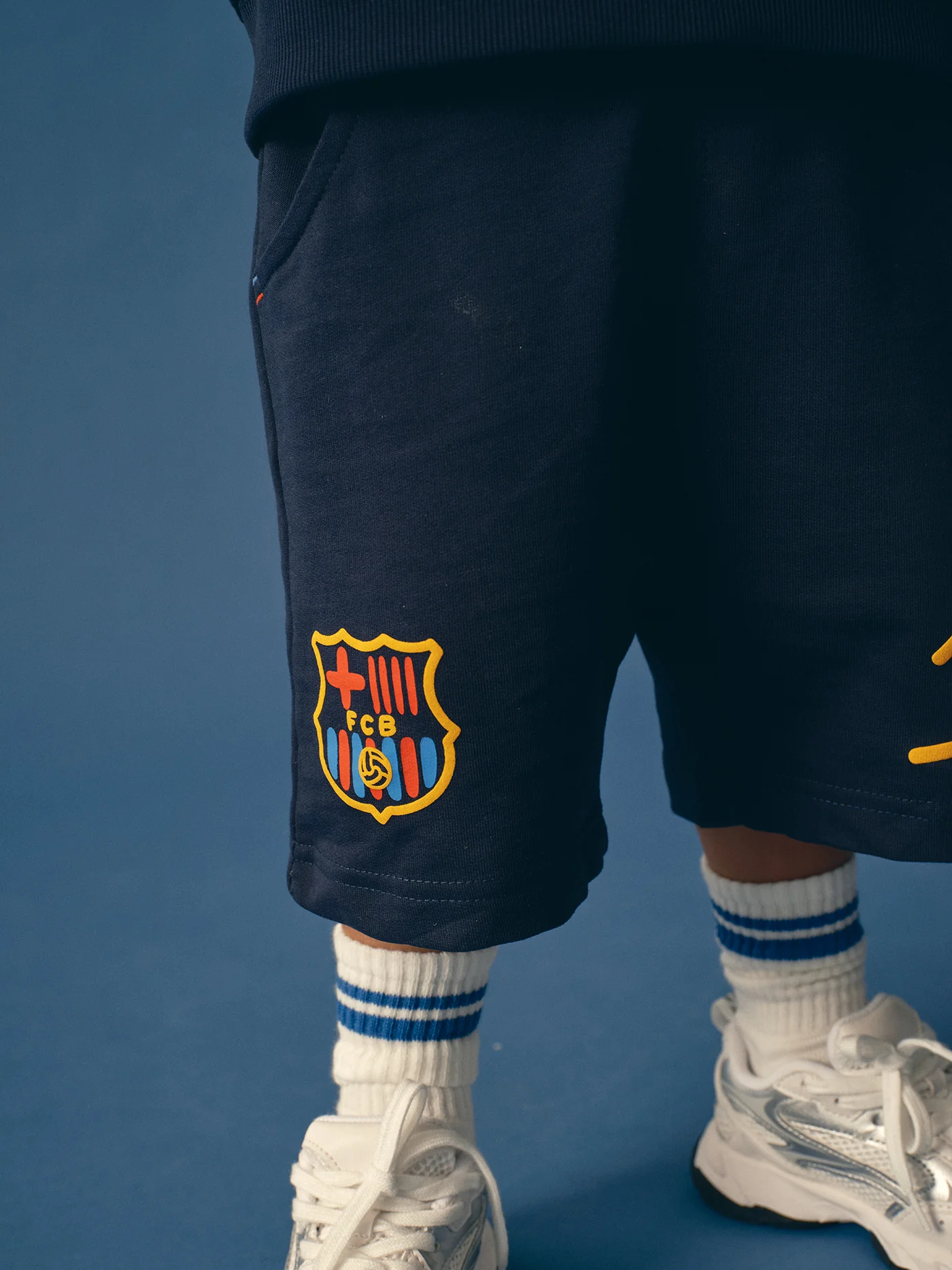 Short Navy Crest Barça - Kids - Image 2