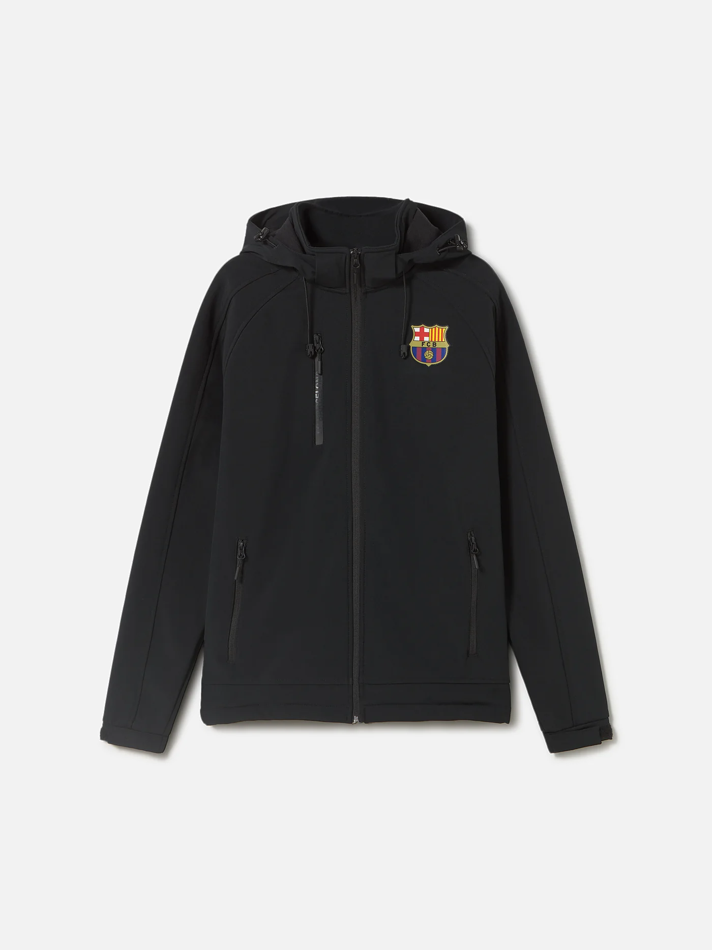 FC Barcelona Hooded black softshell jacket - Image 3