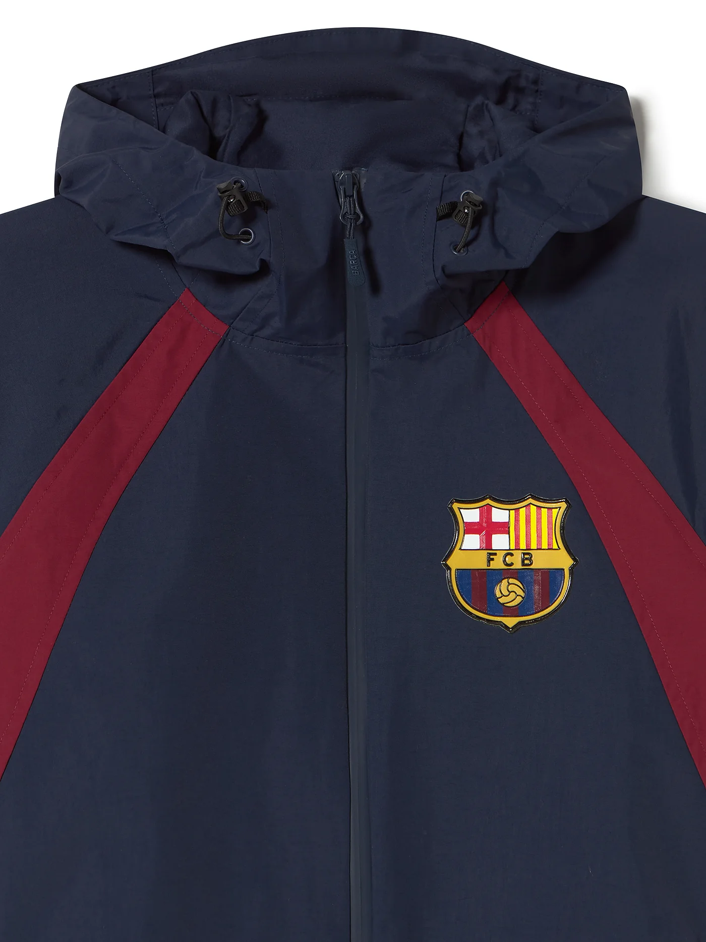 Lightweight FC Barcelona Jacket with Hood - Image 3