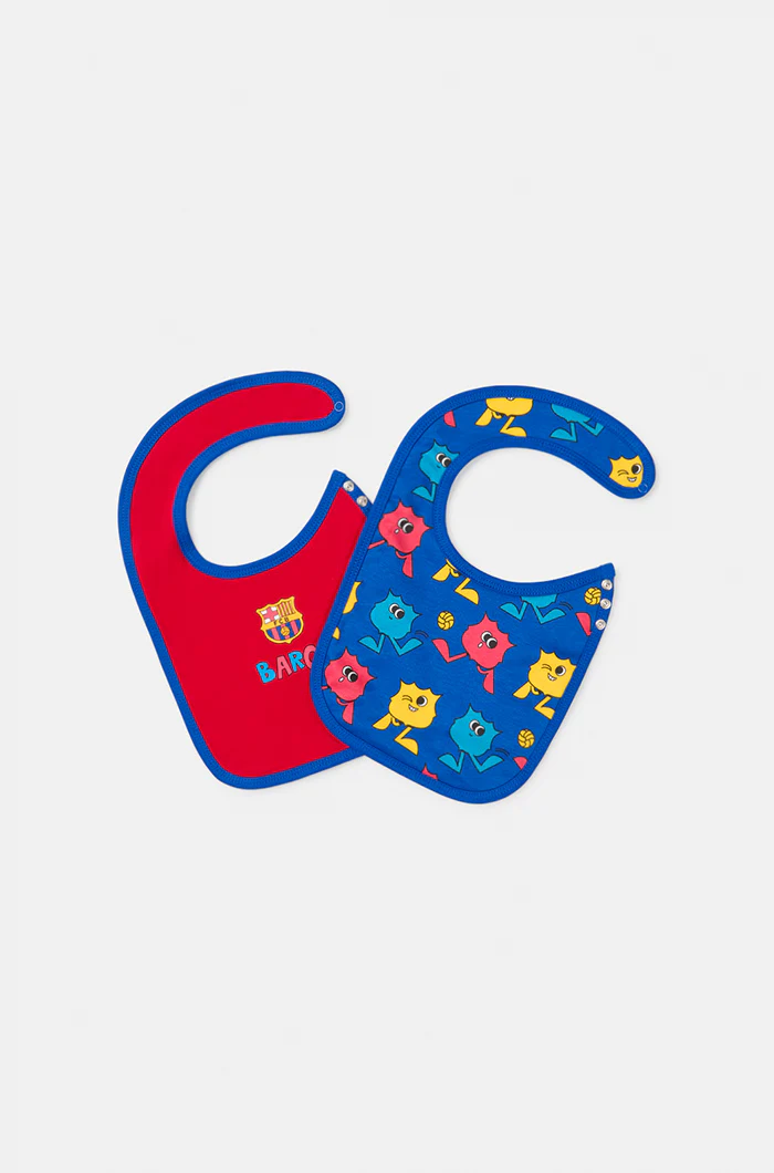 Set of two motifs Barça cotton bibs – Baby - Image 5