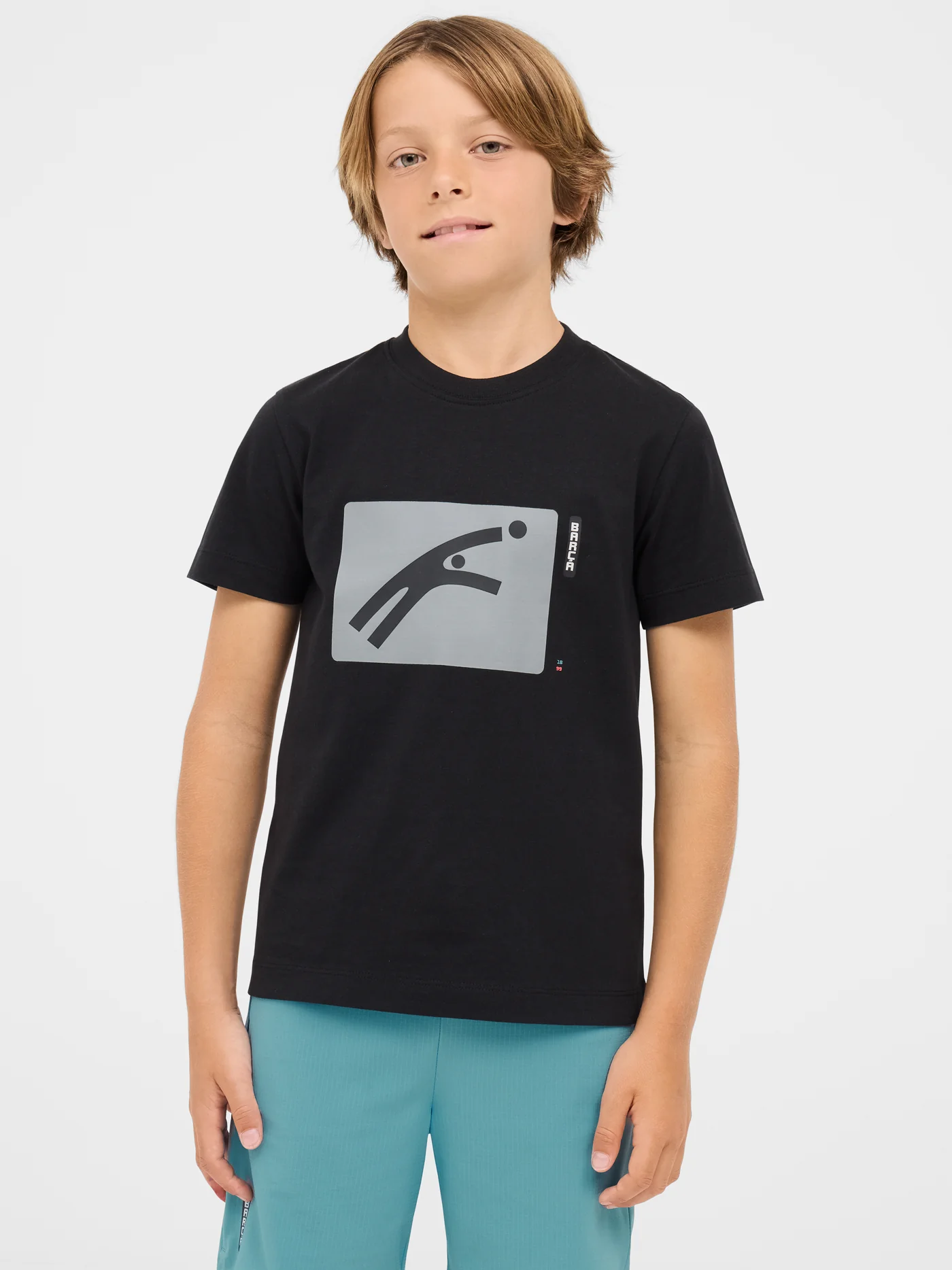 Black t-shirt with Barça design - Junior - Image 3