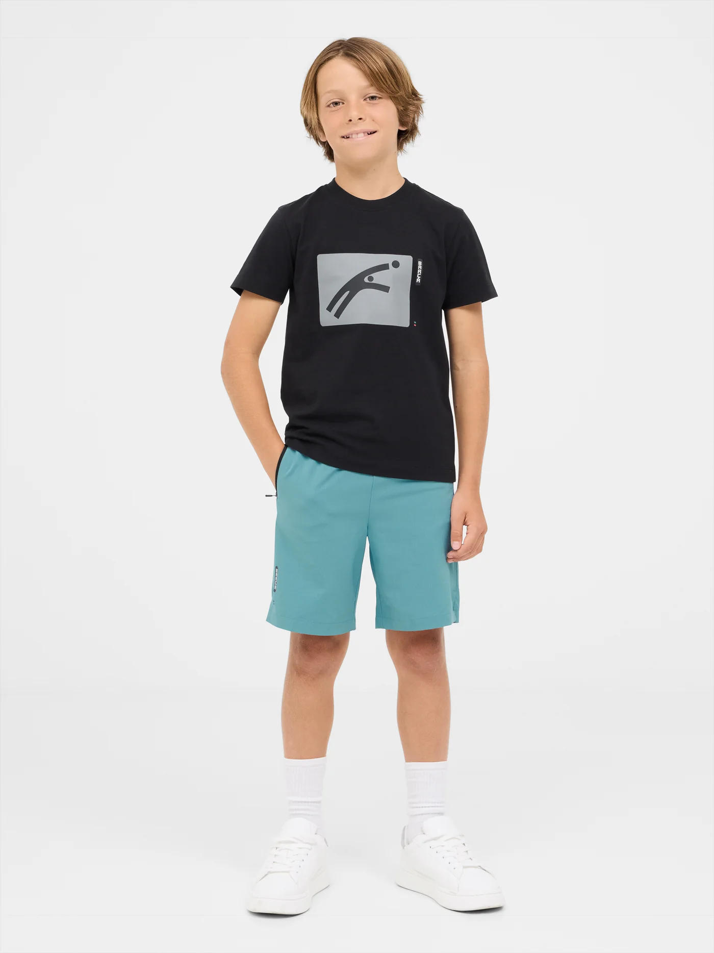 Black t-shirt with Barça design - Junior - Image 5