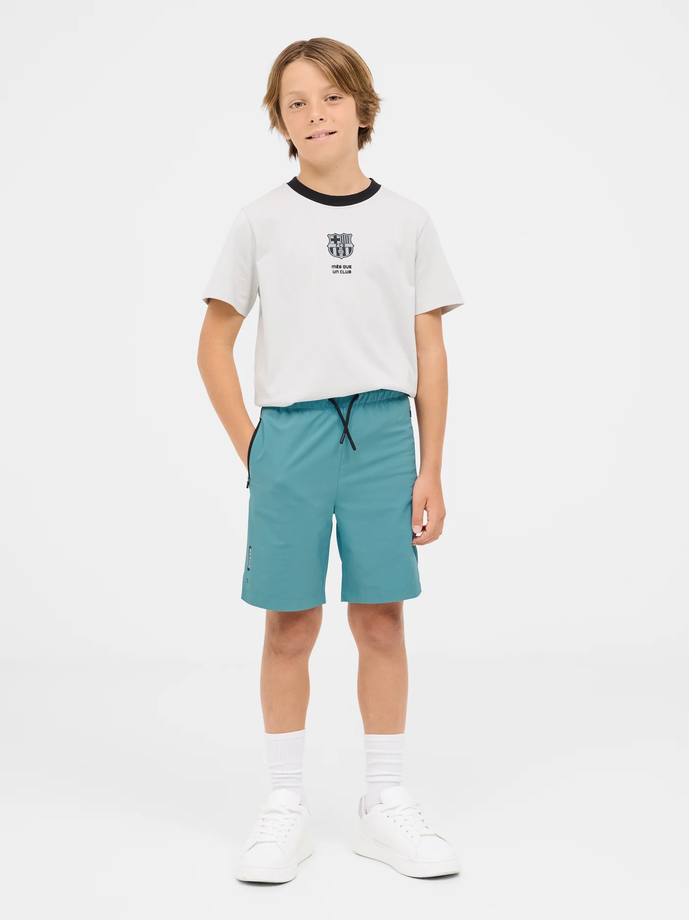 Barça blue shorts – Junior - Image 3