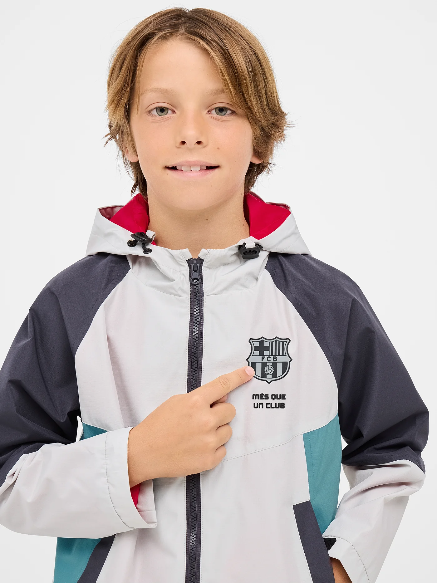 Barça lightweight hooded jacket – Junior - Image 3