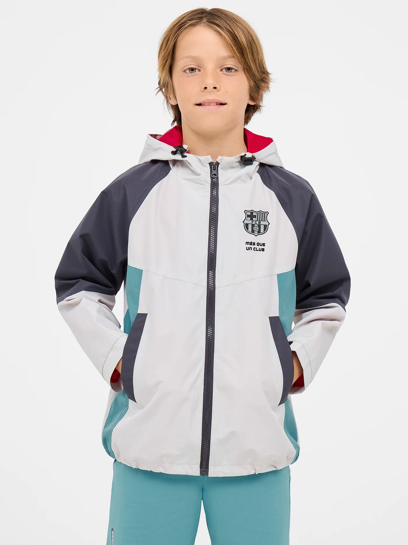 Barça lightweight hooded jacket – Junior - Image 4