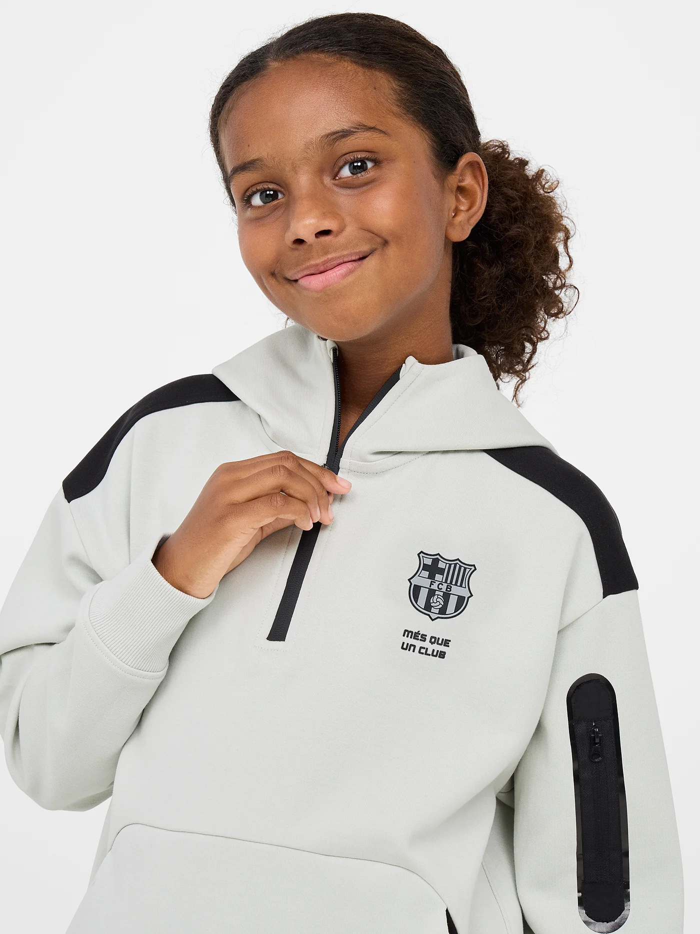 Barça zip-up sweatshirt - Junior - Image 3