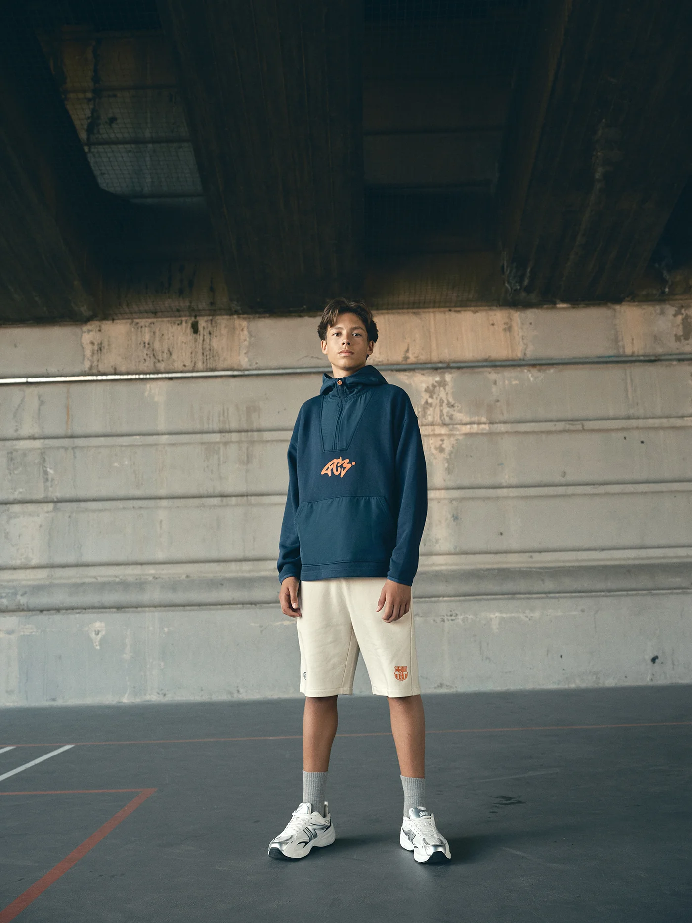 Short White Barça Essentials - Junior - Image 3