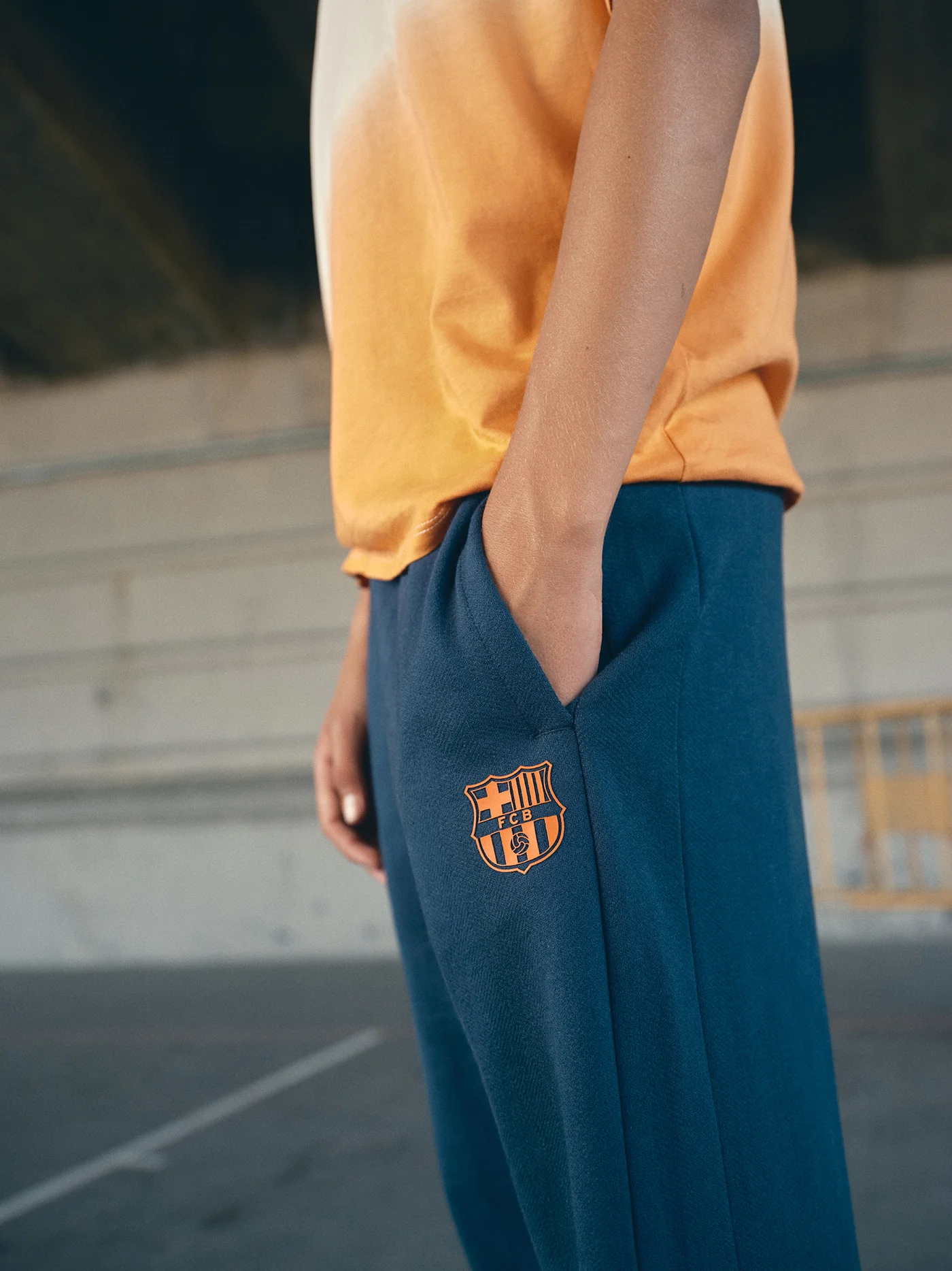 Pant Navy Barça Essentials - Junior - Image 3