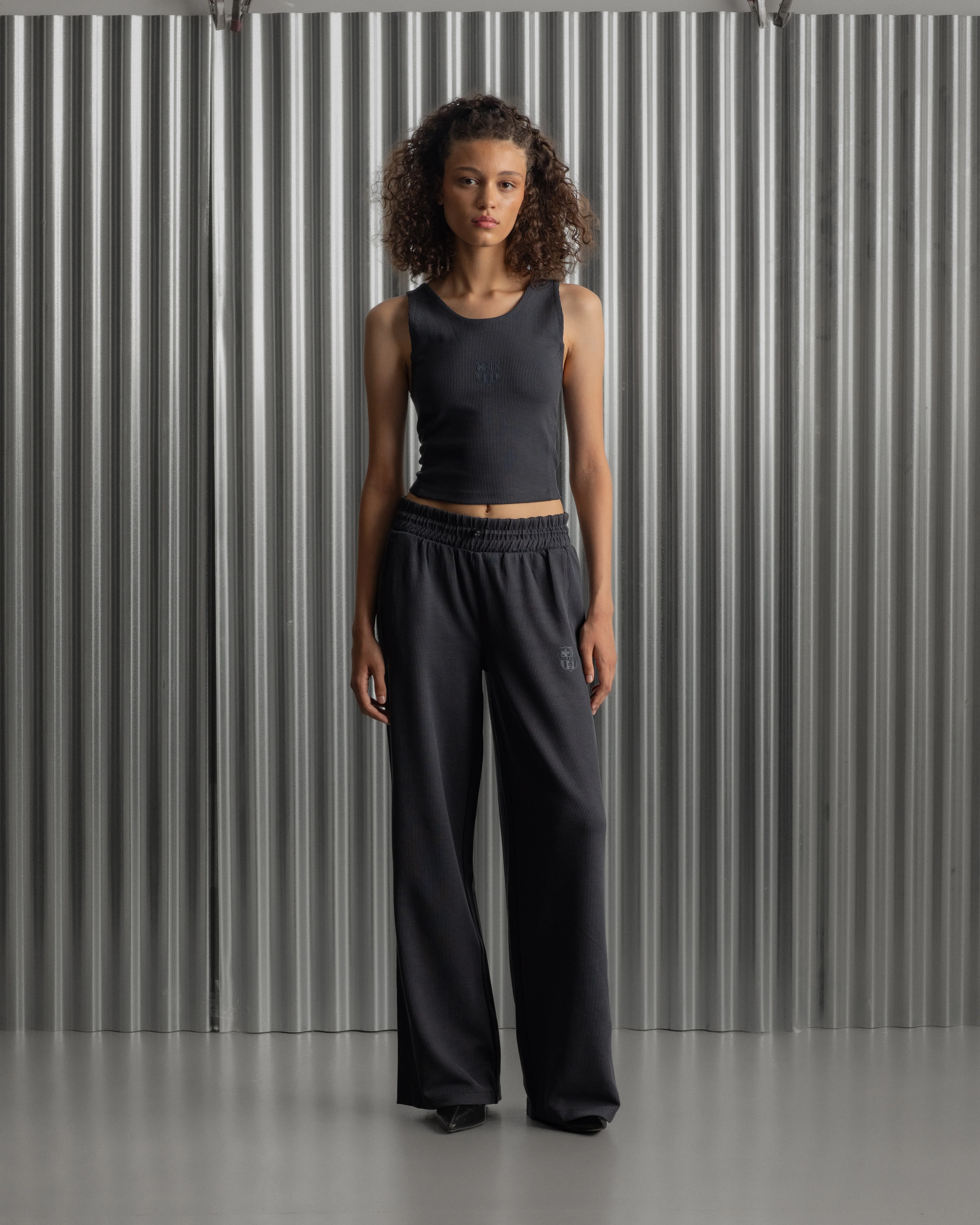Pants Wide Grey Barça Essentials - Women - Image 8