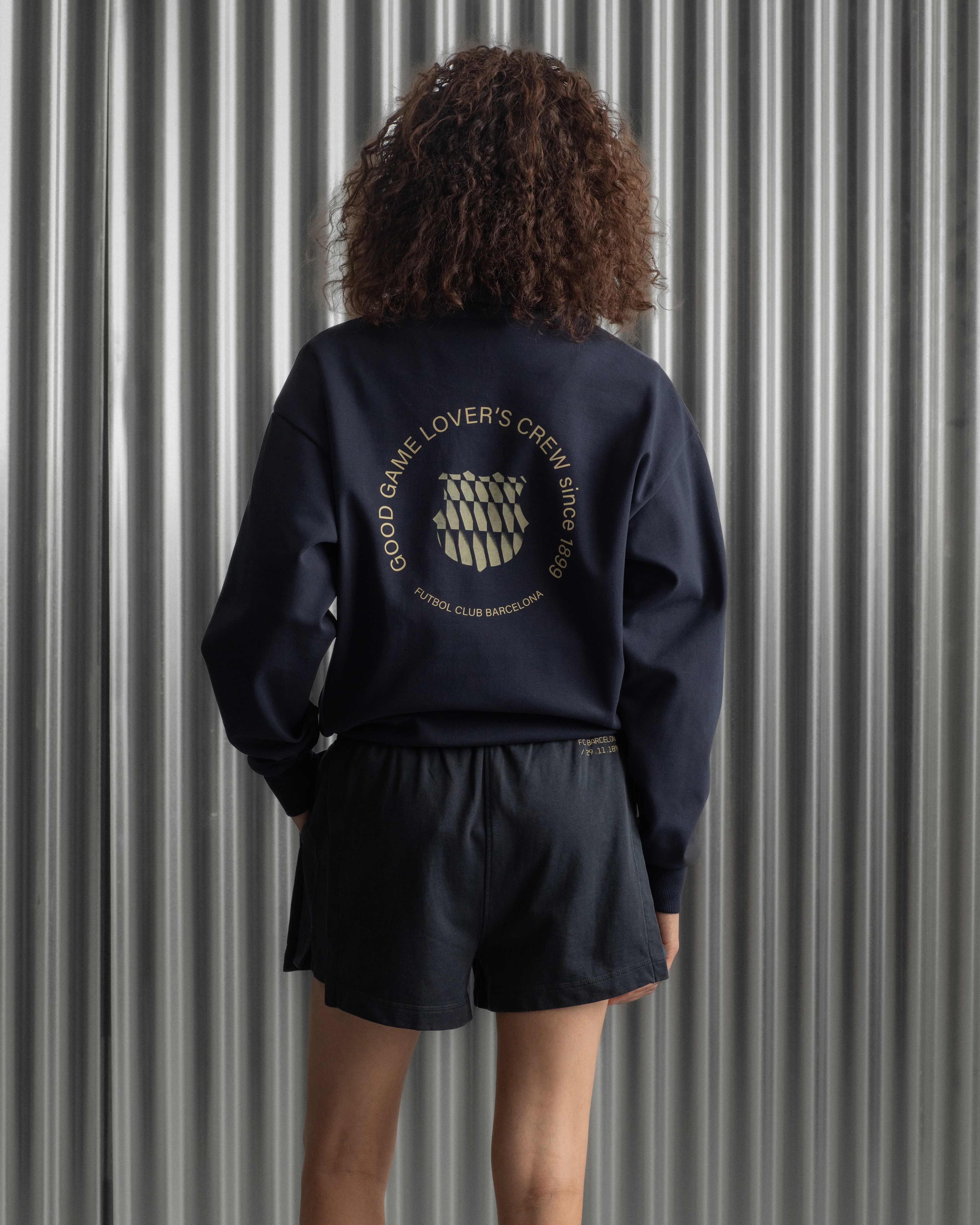 Short Navy Barça Essentials - Women - Image 6