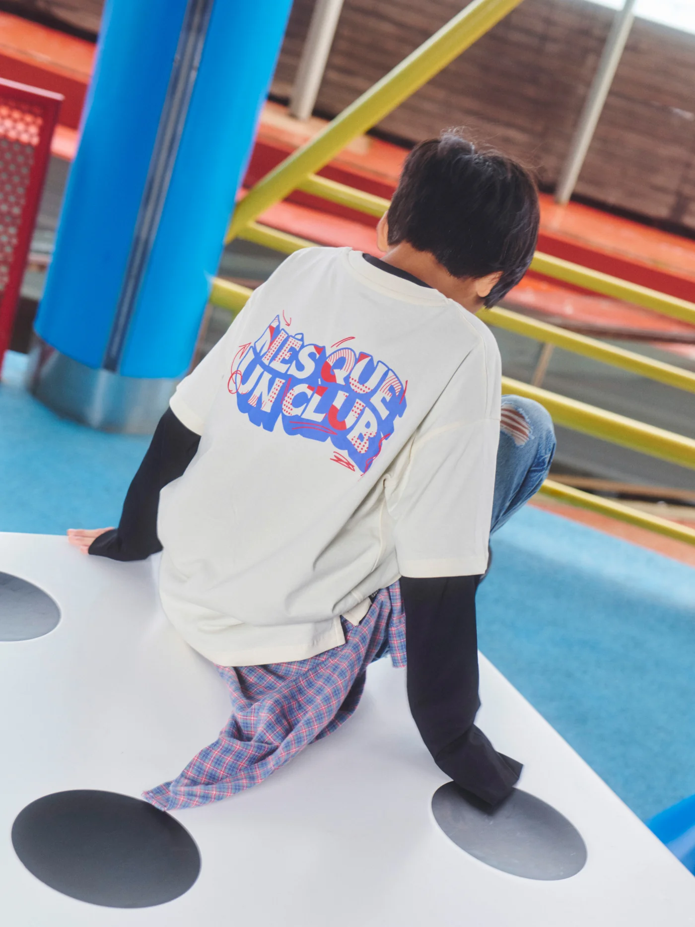 Ecru tee FC Barcelona - Junior - Image 3