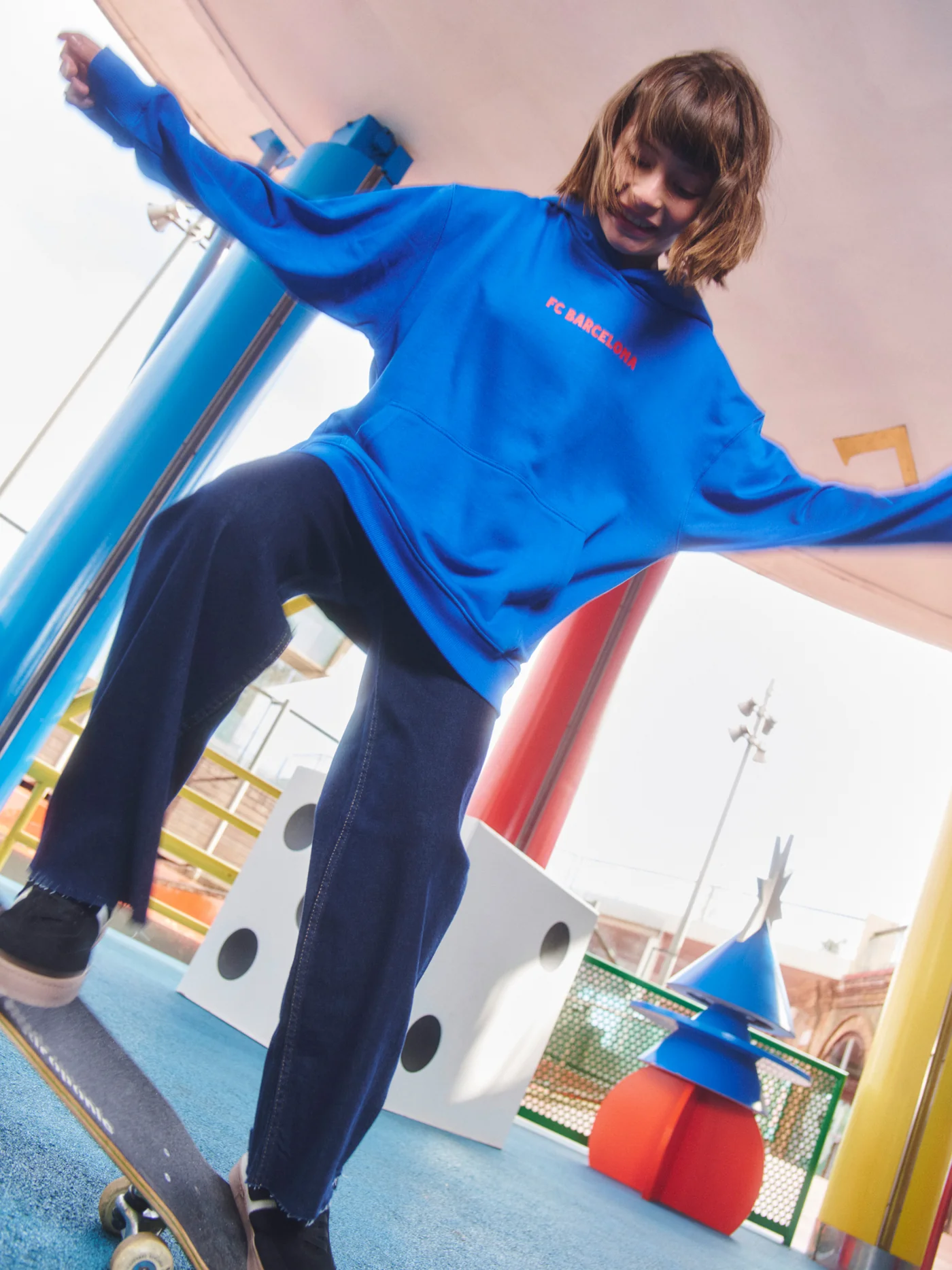 Barça Blue Hoodie - Junior - Image 2