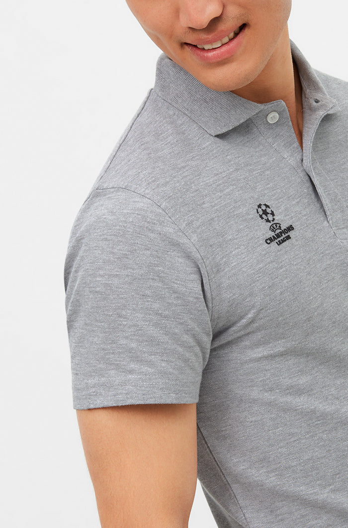 FC Barcelona Champions League grey polo shirt - Image 4