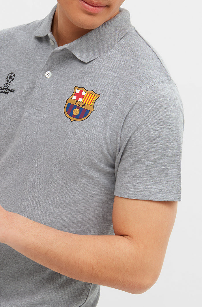 FC Barcelona Champions League grey polo shirt - Image 5
