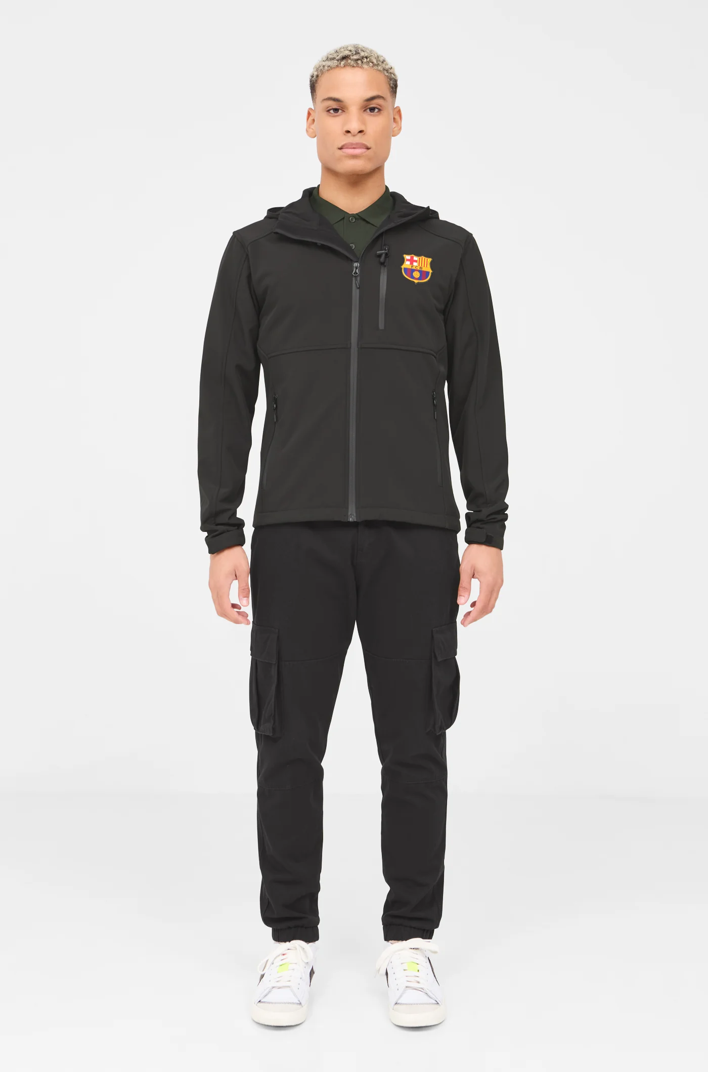 FC Barcelona Softshell black Jacket - Image 3