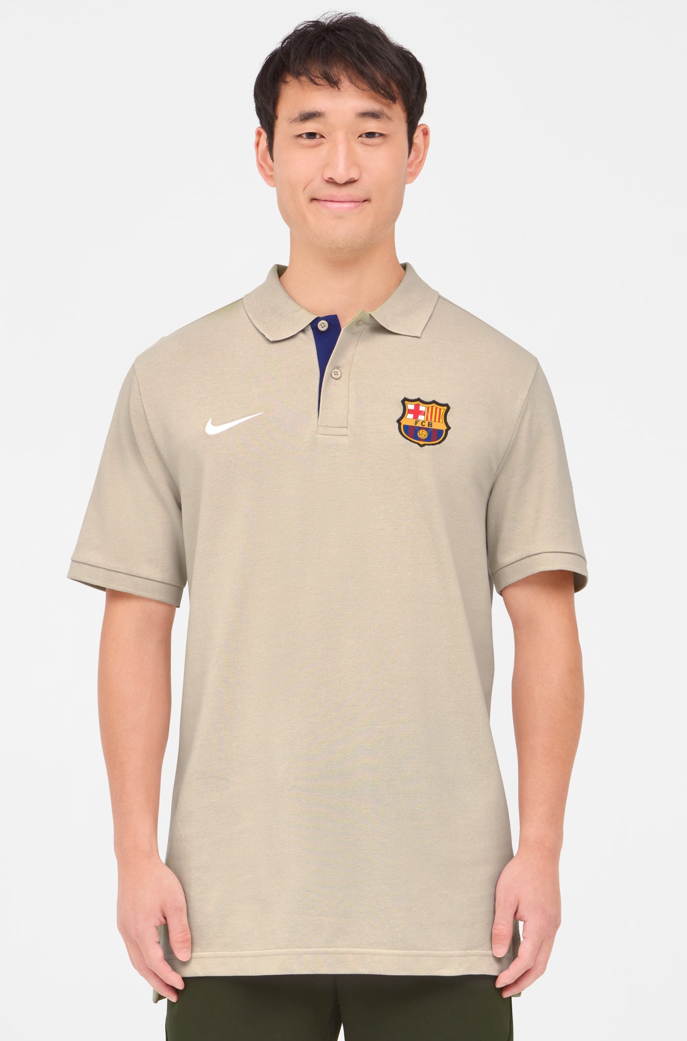 Polo crest beige Barça Nike - Image 4