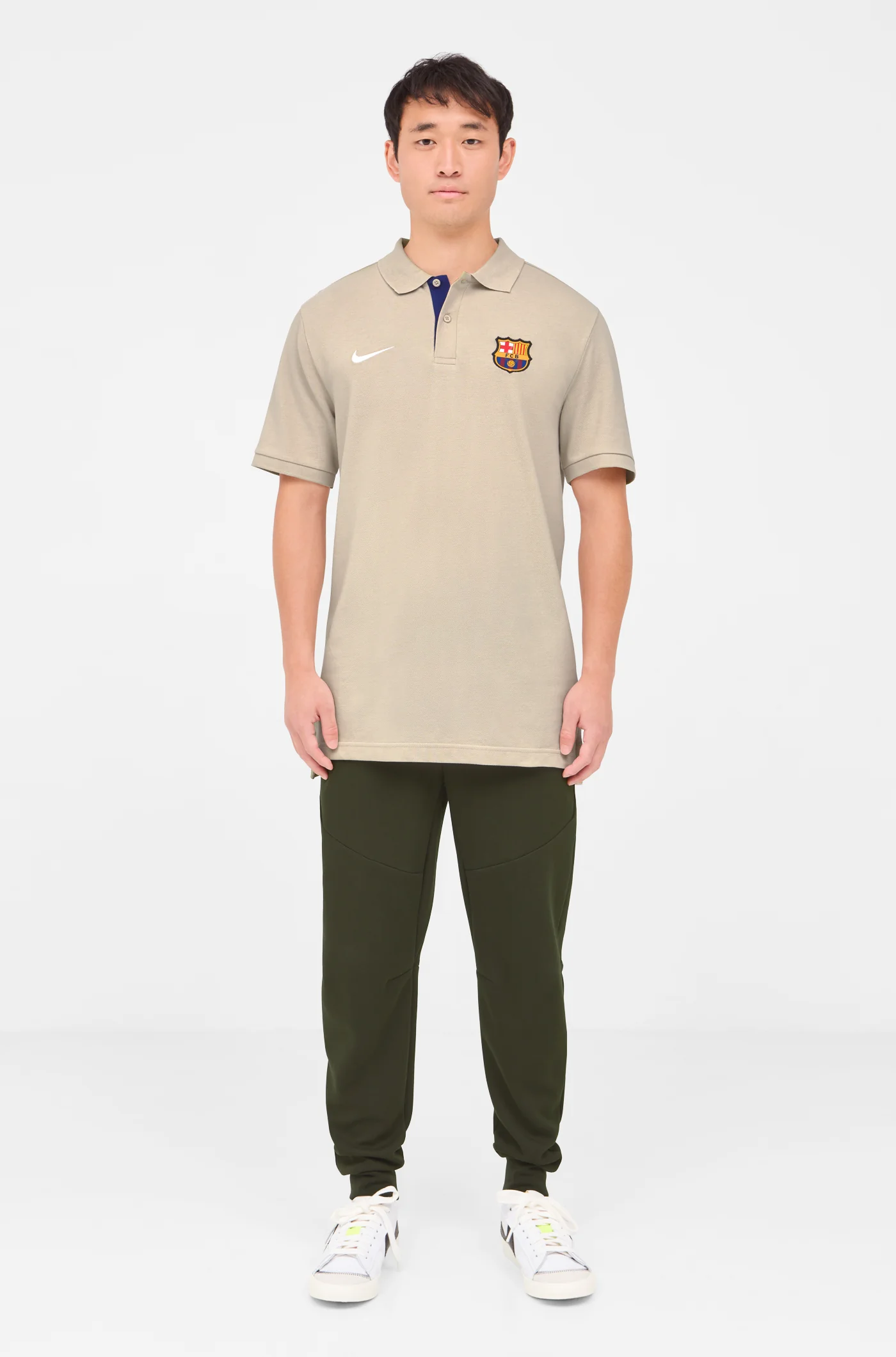 Polo crest beige Barça Nike - Image 5