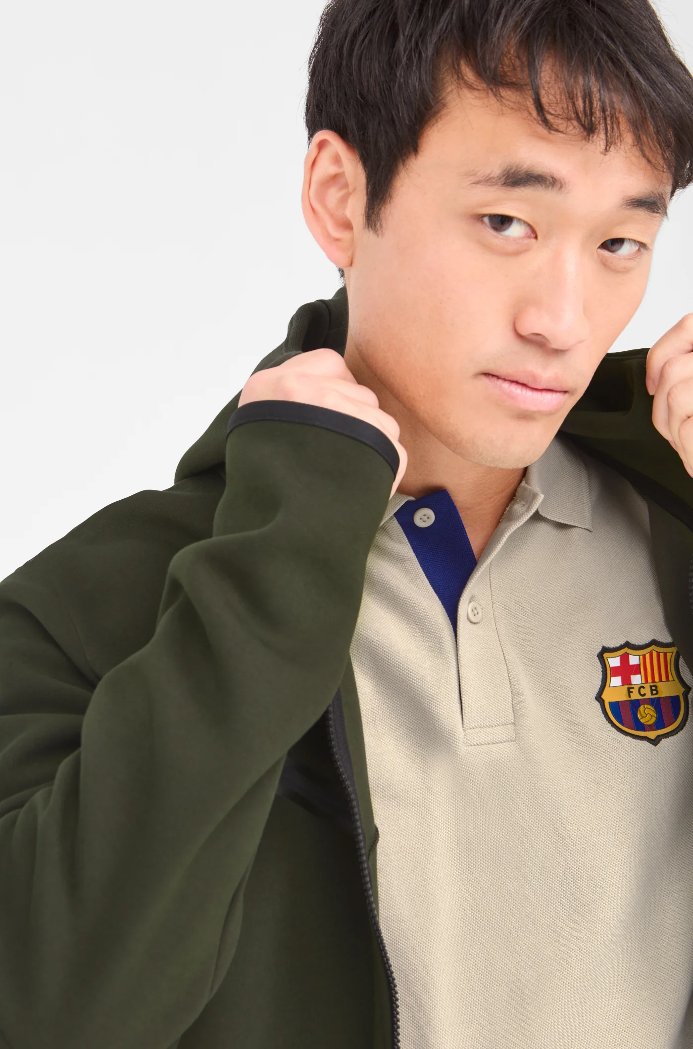 Polo crest beige Barça Nike - Image 8