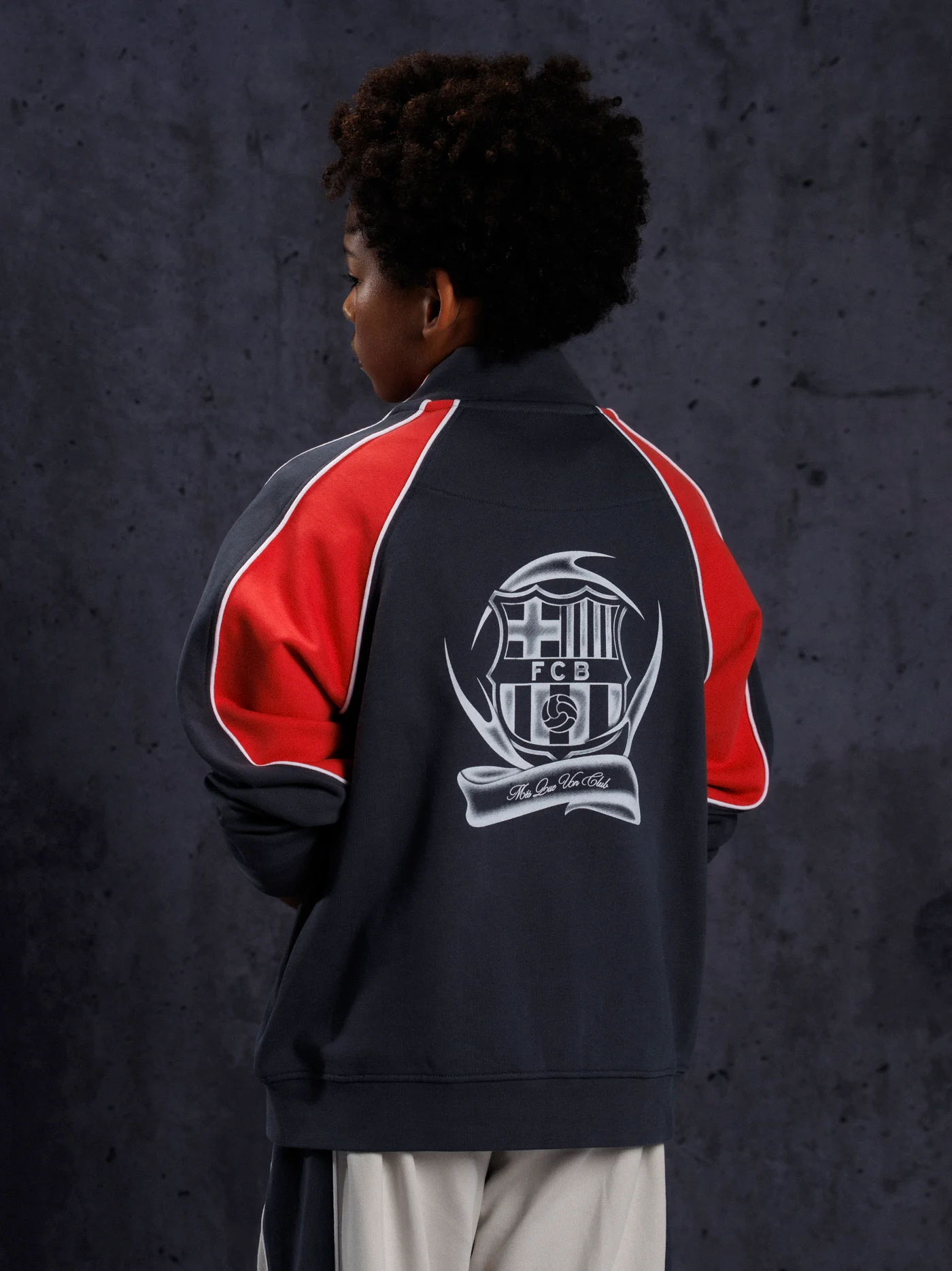 Fleece Zip Black Aftermatch Barça - Image 2