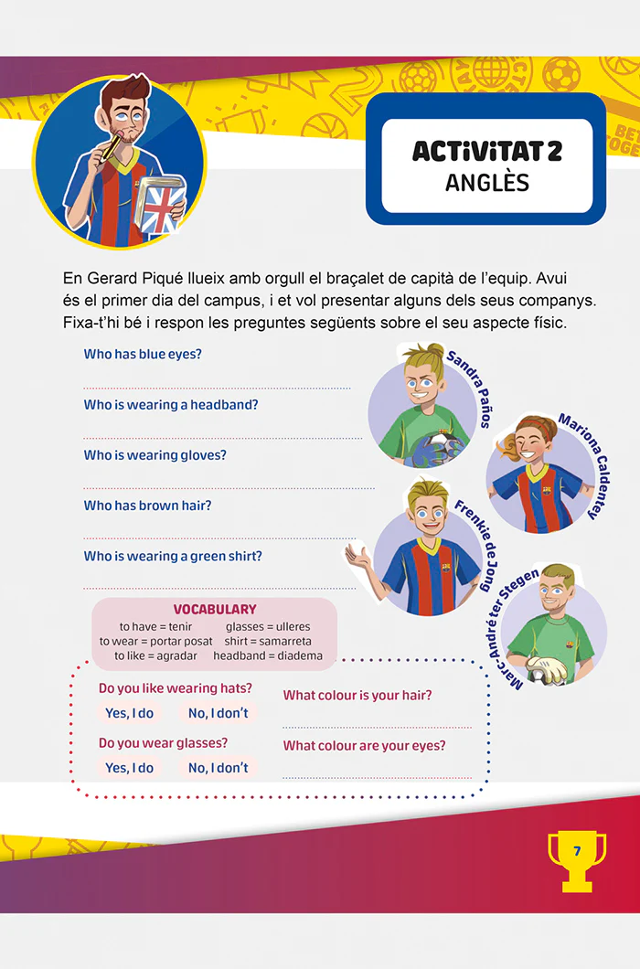 Holiday notebook 2nd grade Barça - Catalan - Image 3