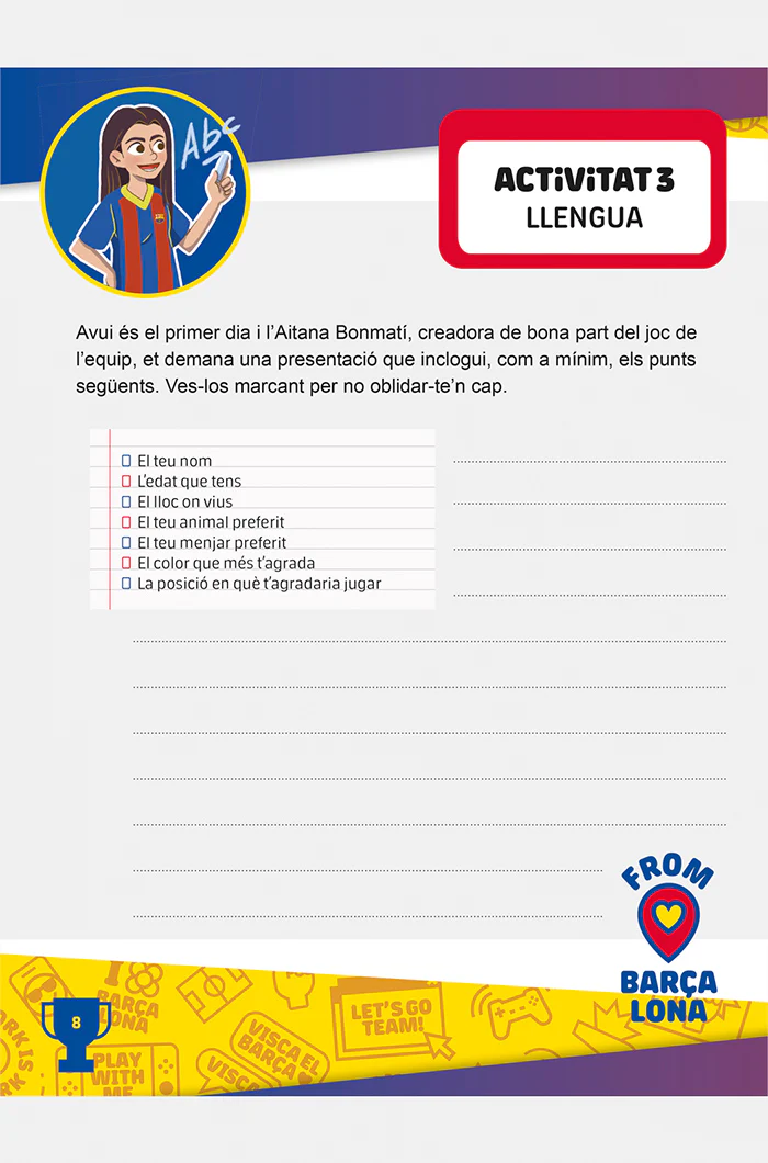 Holiday notebook 3rd grade Barça - Catalan - Image 4
