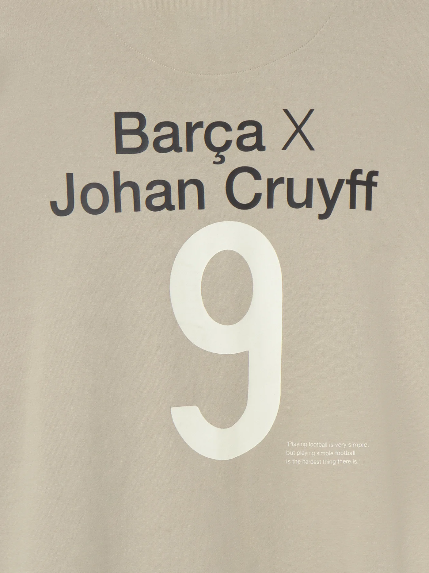Hoodie 9 Beige Cruyff Barça - Image 6