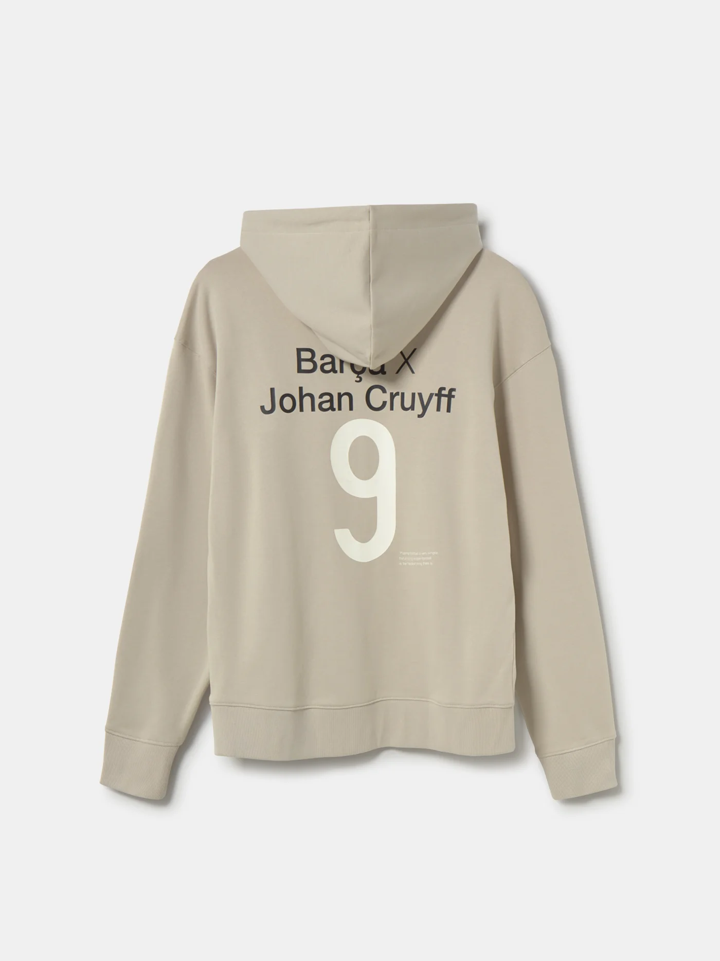 Hoodie 9 Beige Cruyff Barça - Image 3