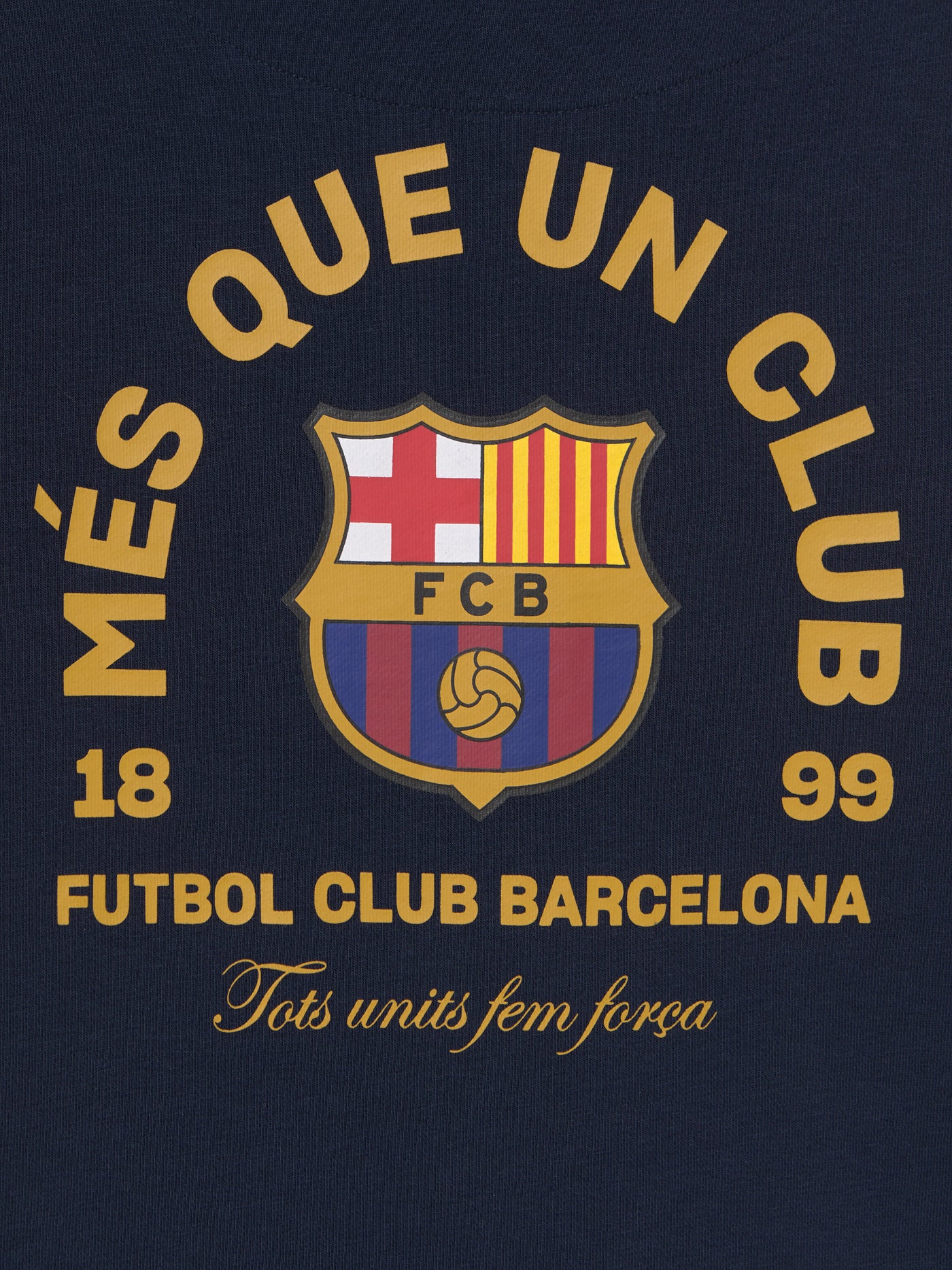 Hoodie Core Navy "MÉS QUE UN CLUB" - Junior - Image 8