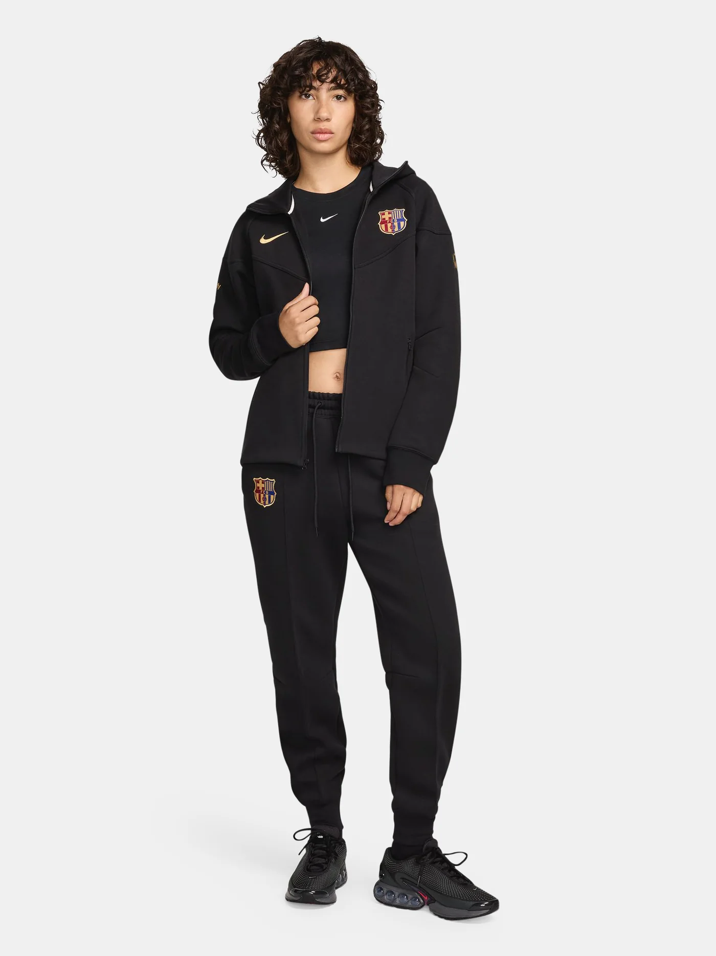 Hoodie crest black Barça Nike - Women - Image 6