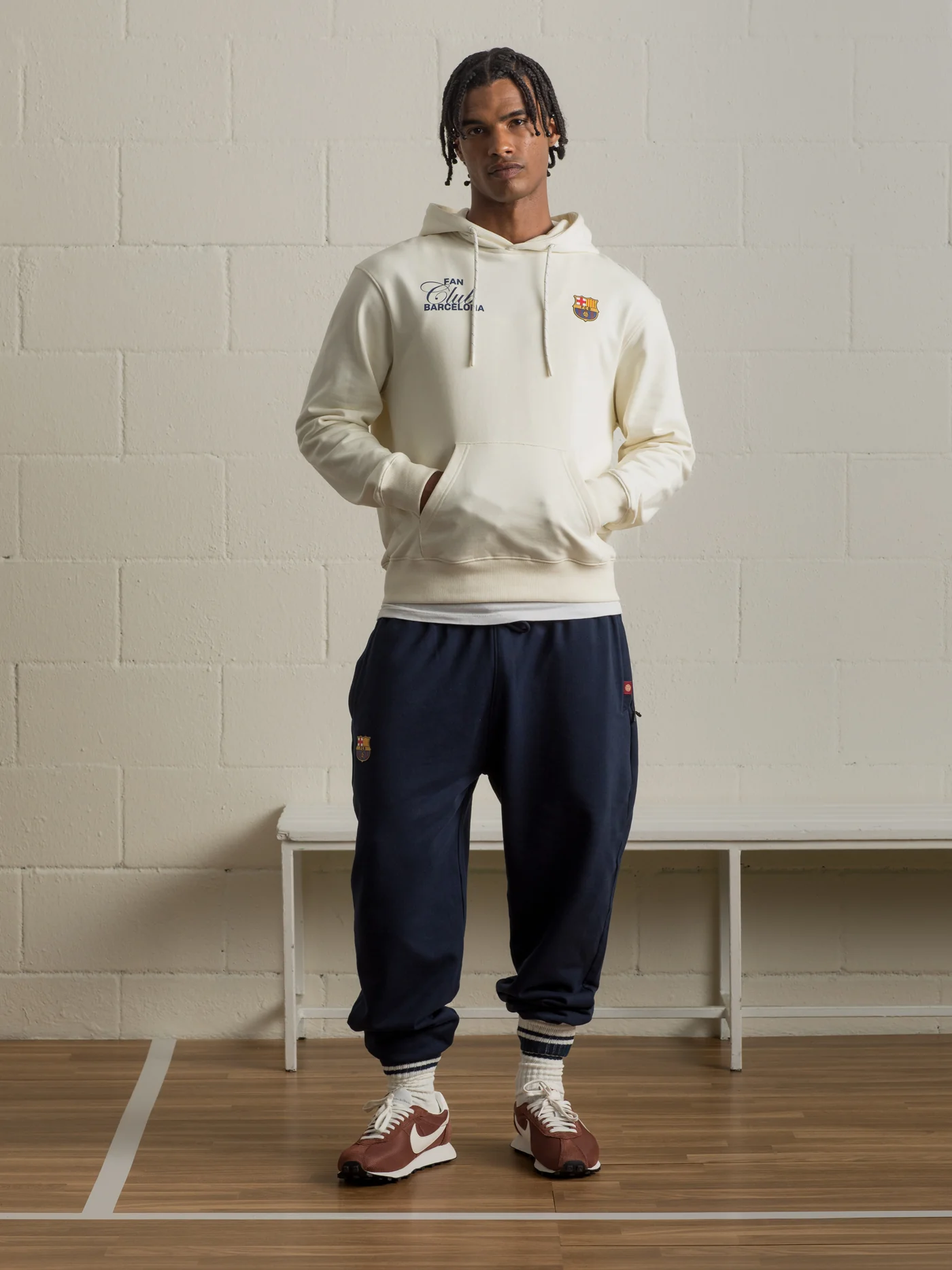 Hoodie Ecru Fan Club Barça - Image 5