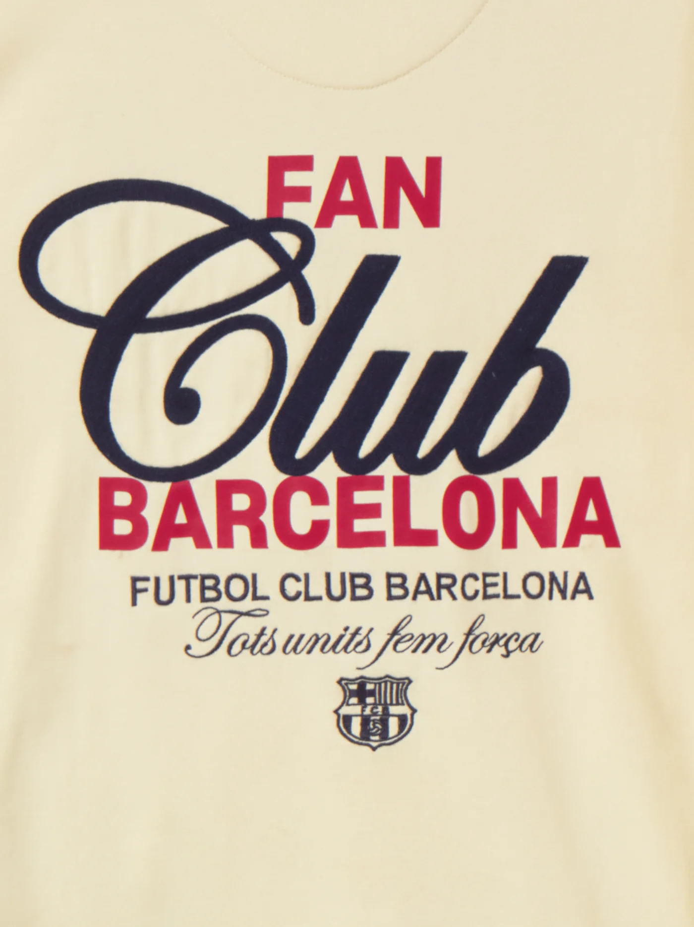 Hoodie Ecru Fan Club Barça - Image 9